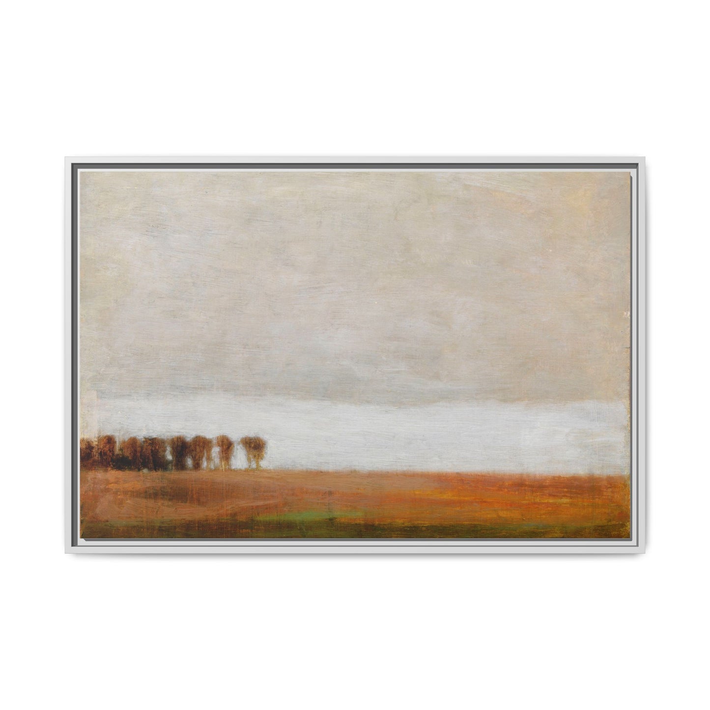 View of Jaegersborg Allé, North of Copenhagen by Vilhelm Hammershøi Framed Matte Canvas Wall Art Print