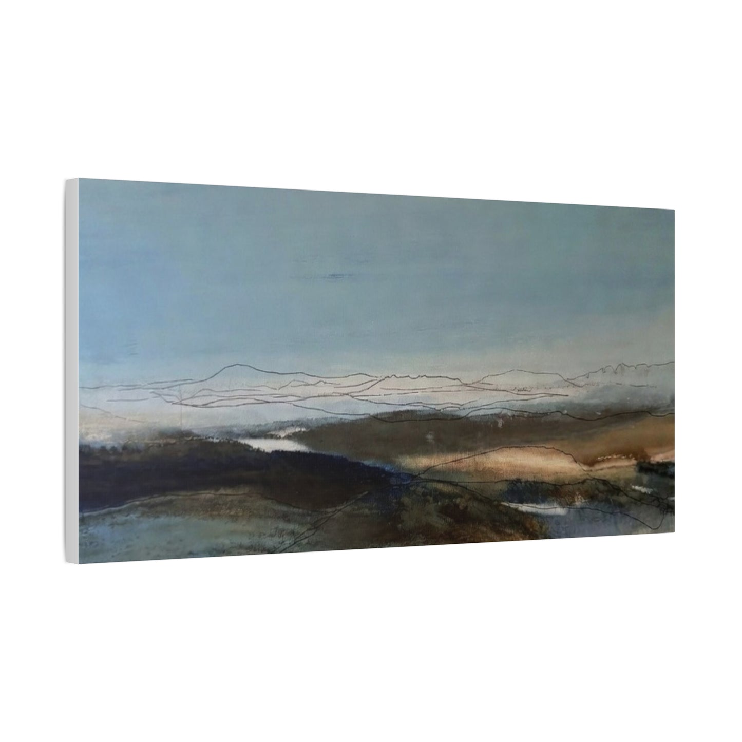Blue landscape Matte Canvas, Stretched, 1.25"