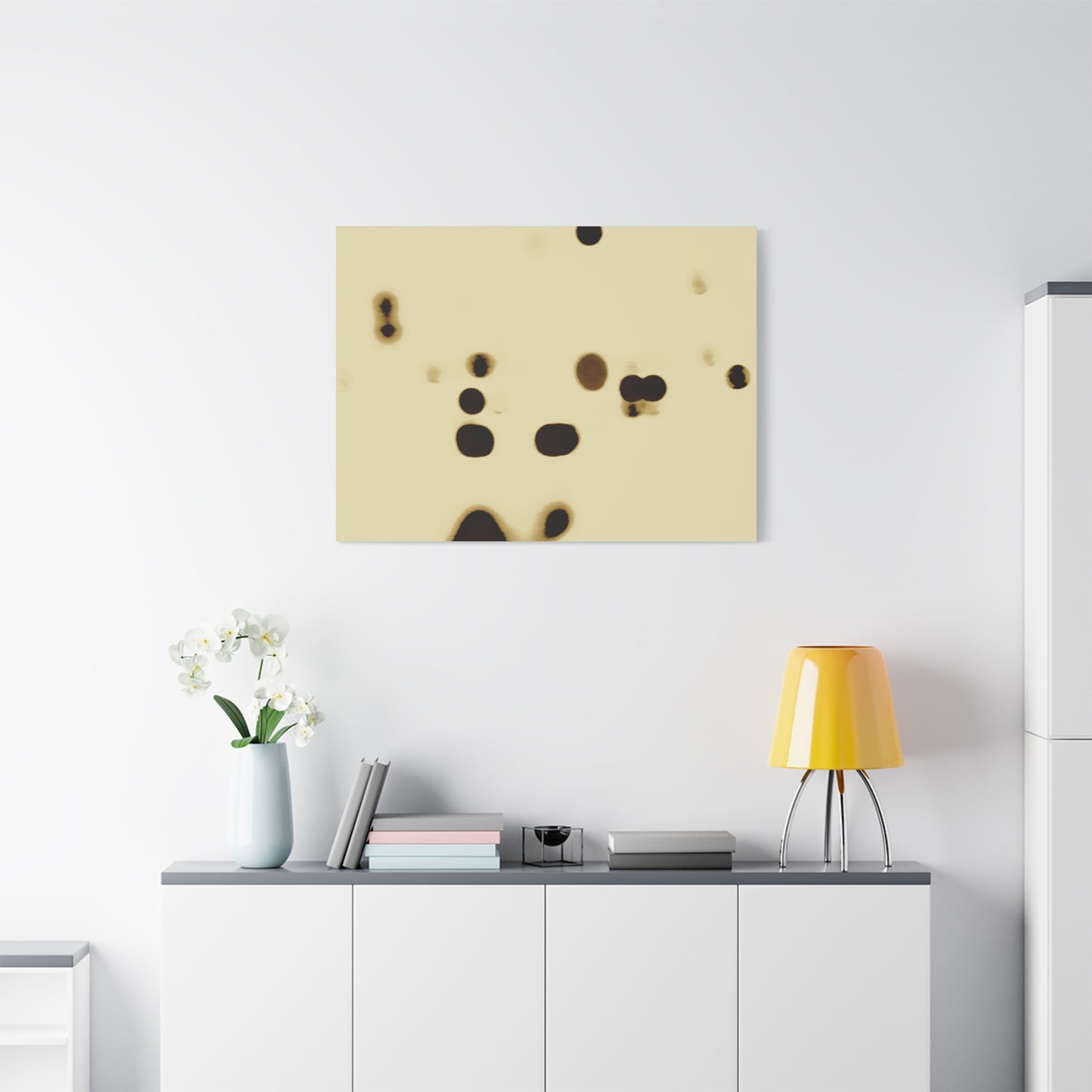 People Communicating by Unknown Abstract Matte Canvas Wall Art Print