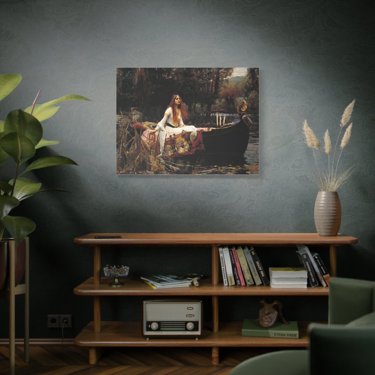 The Lady of Shalott by John William Waterhouse Matte Canvas Wall Art Print