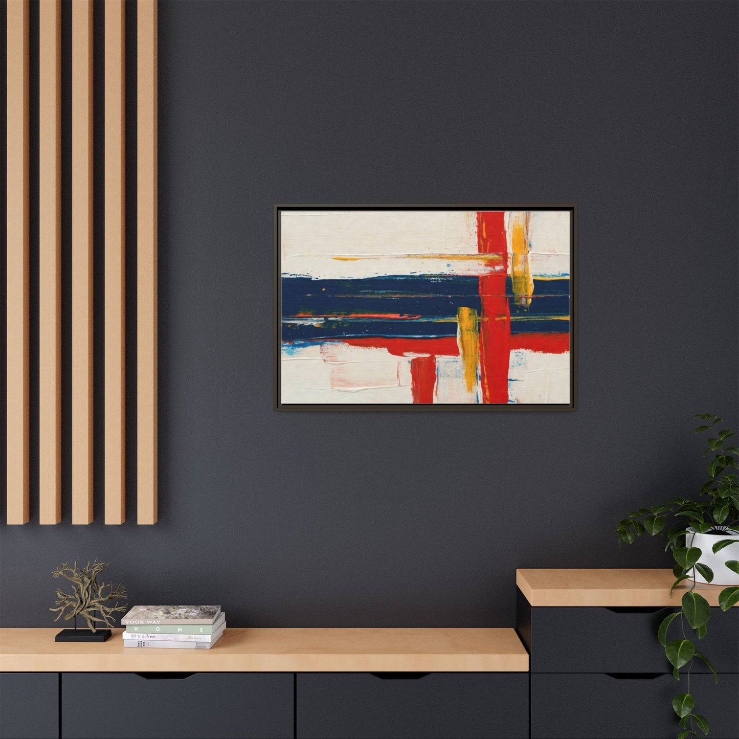 Matte Canvas, Framed (Multi-color)