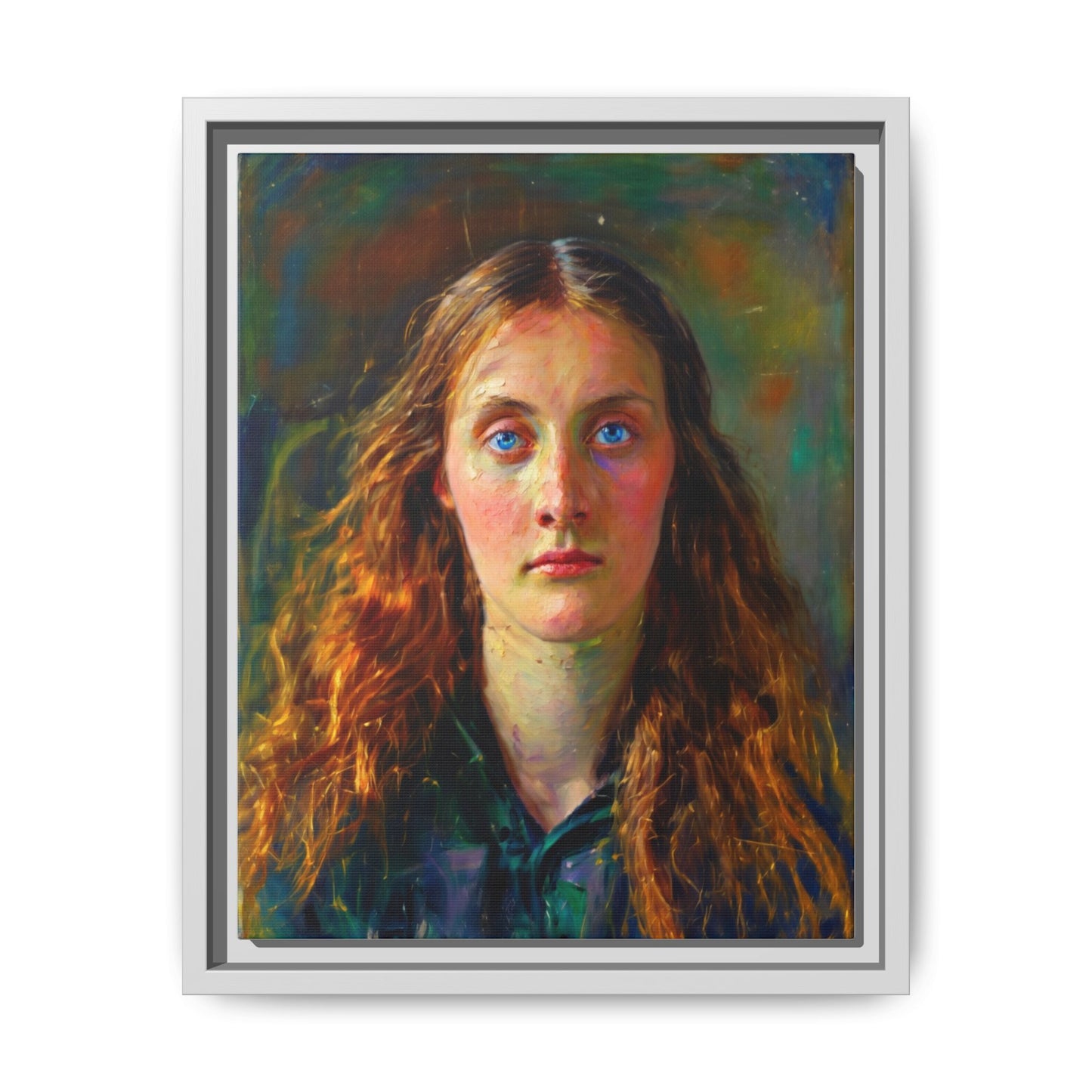 Framed Matte Canvas Print — Vintage Portrait Art