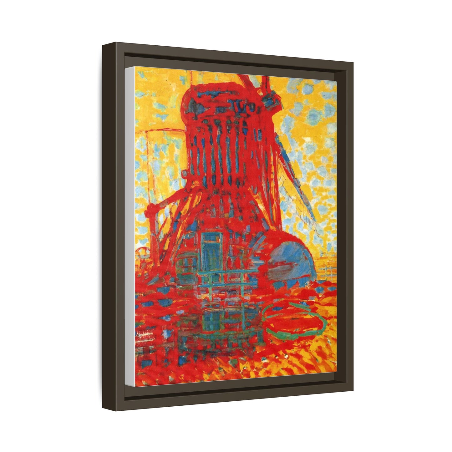 Mill by Sunlight by Piet Mondrian Matte Framed Canvas Wall Art Print