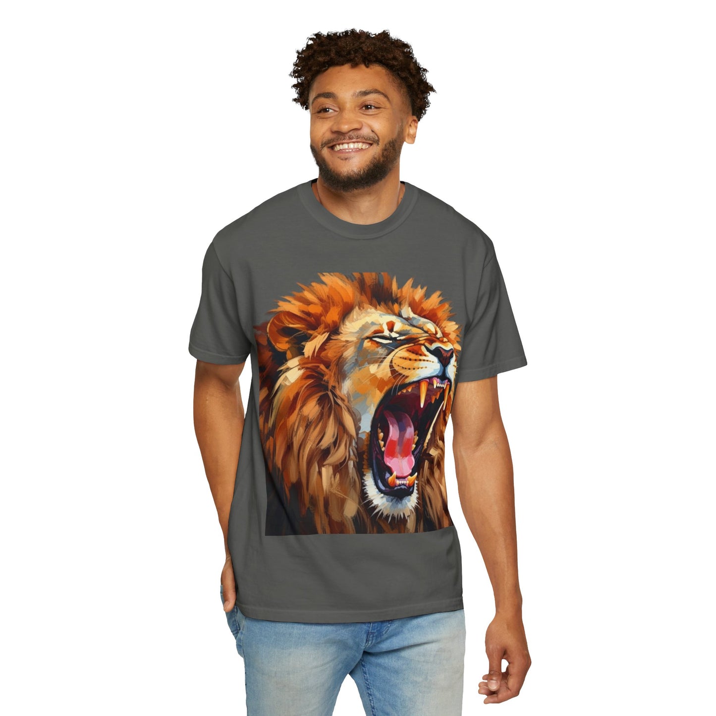 Roaring Lion T-Shirt Bold Wildlife Graphic Tee