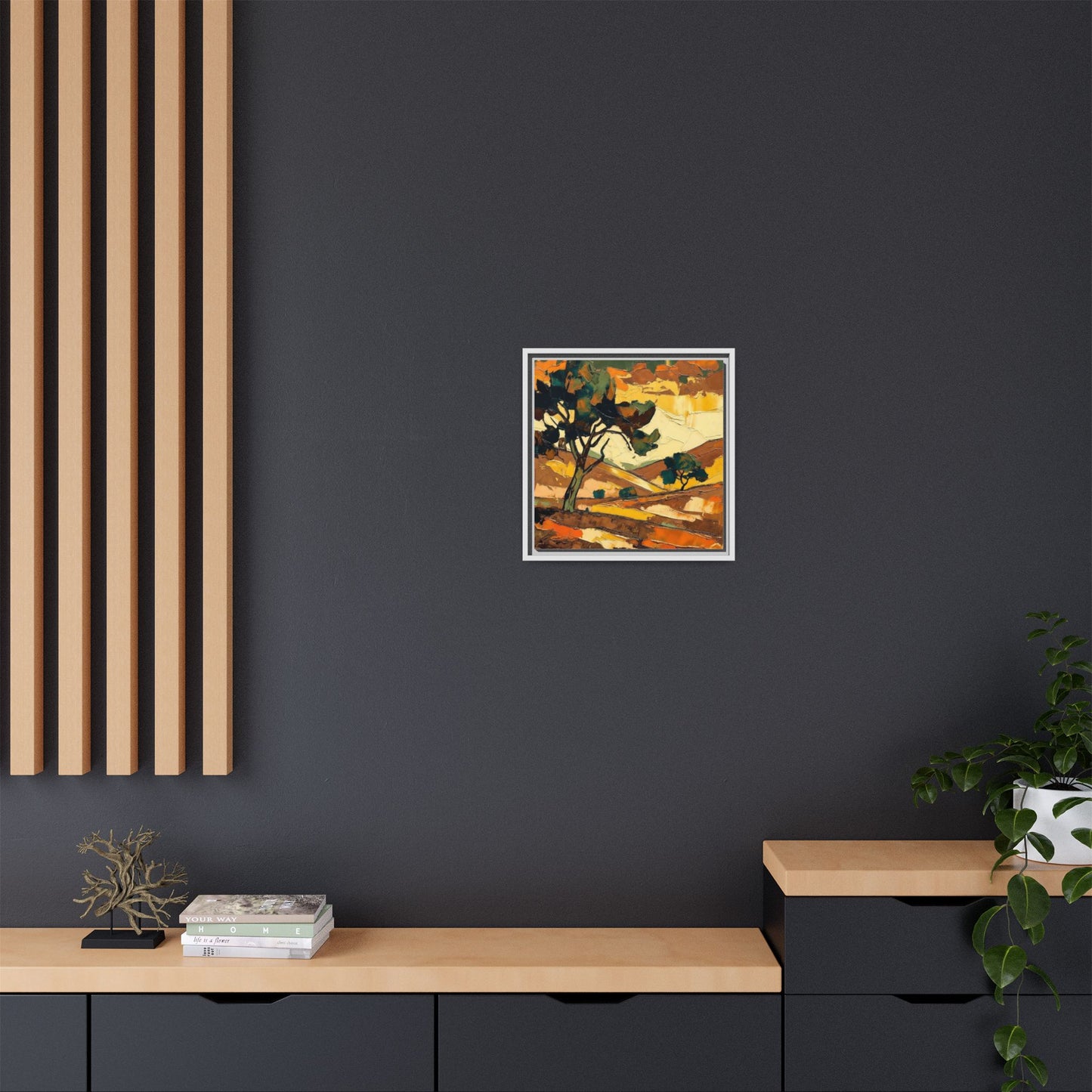 Framed Matte Canvas Landscape Art Print