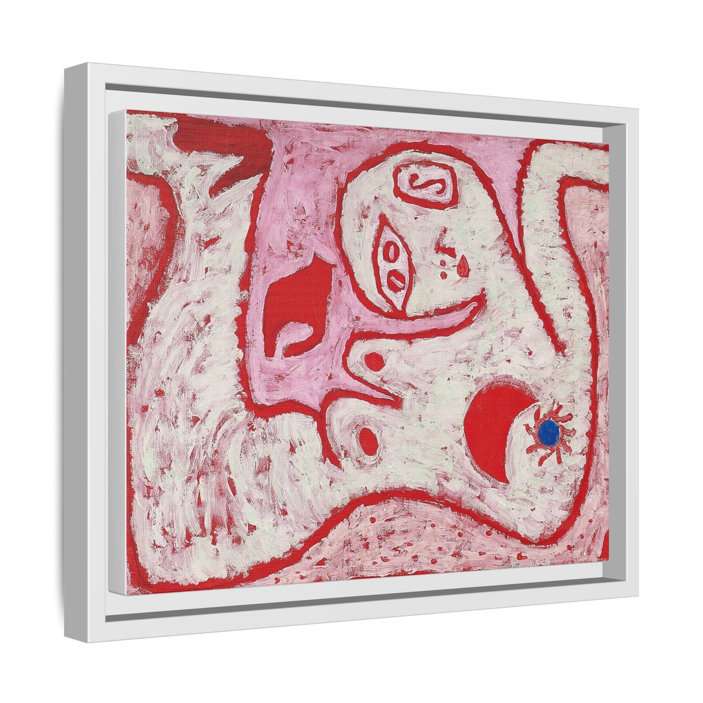 A Woman For Gods by Paul Klee Matte Canvas Framed Wall Art Decor