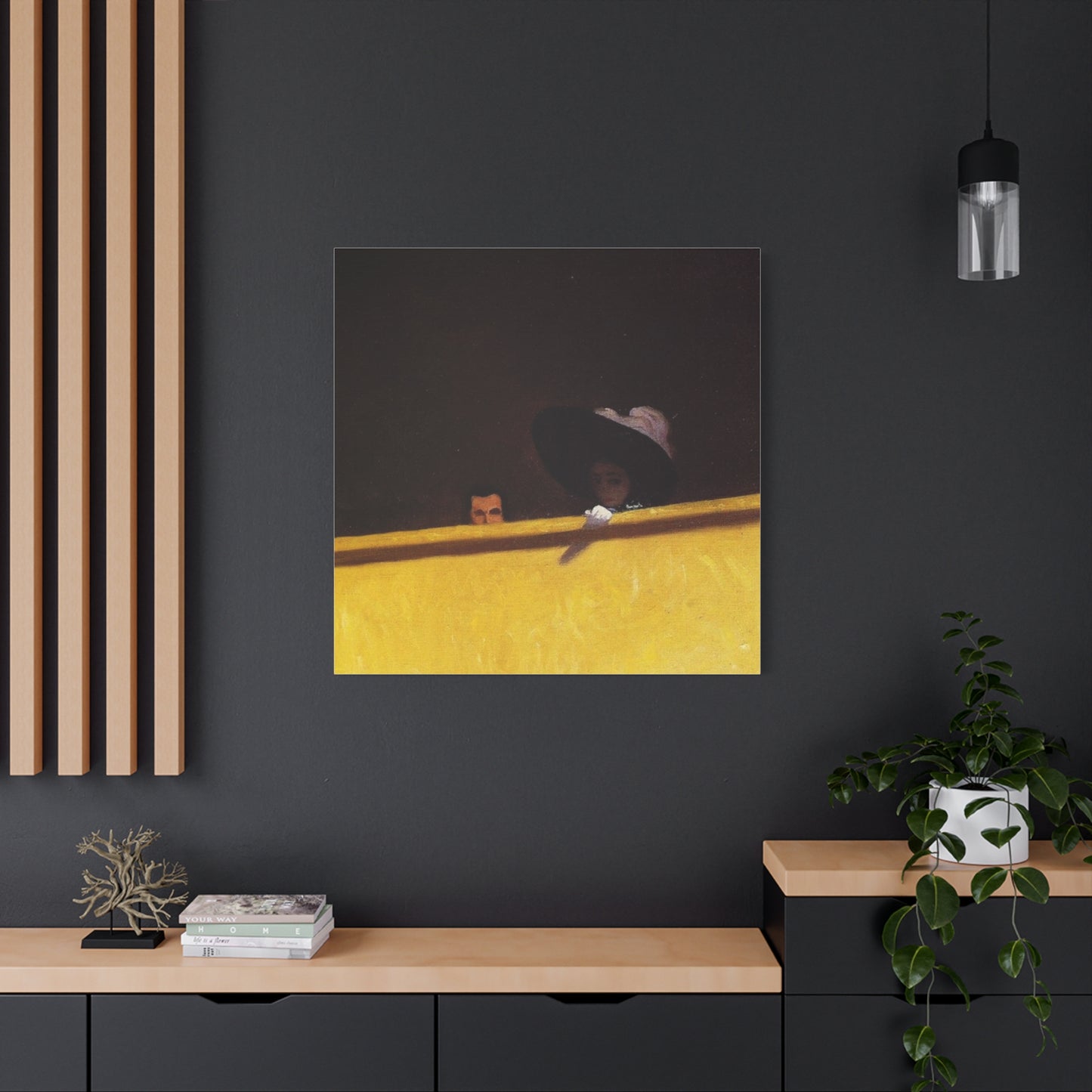 La loge de theatre by Félix Vallotton Matte Canvas Wall Art Print