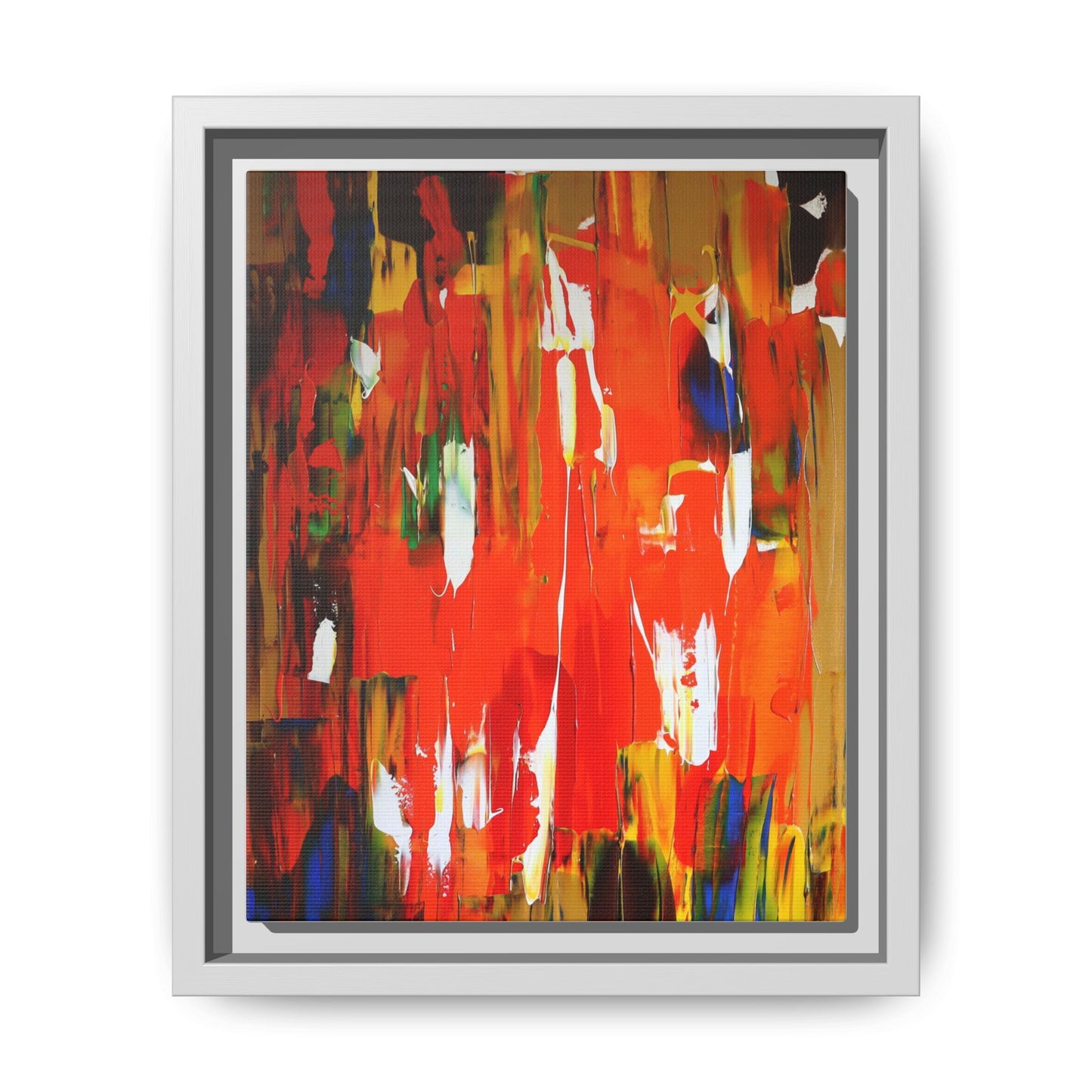 Burn baby burn by Norman Barrett Framed Matte Canvas Wall Art