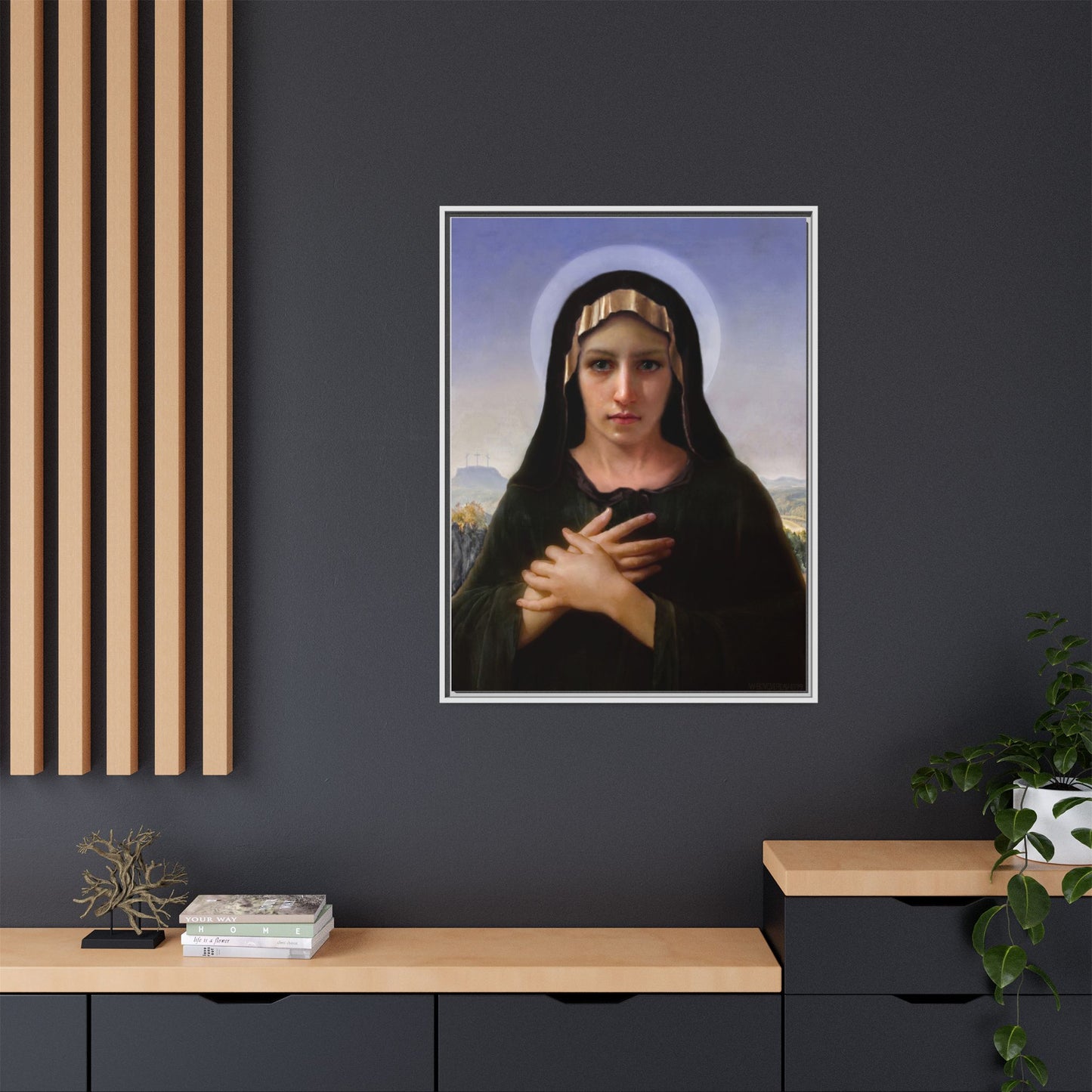 Virgo Solitudinis by William Adolphe Bouguereau Framed Matte Canvas Print