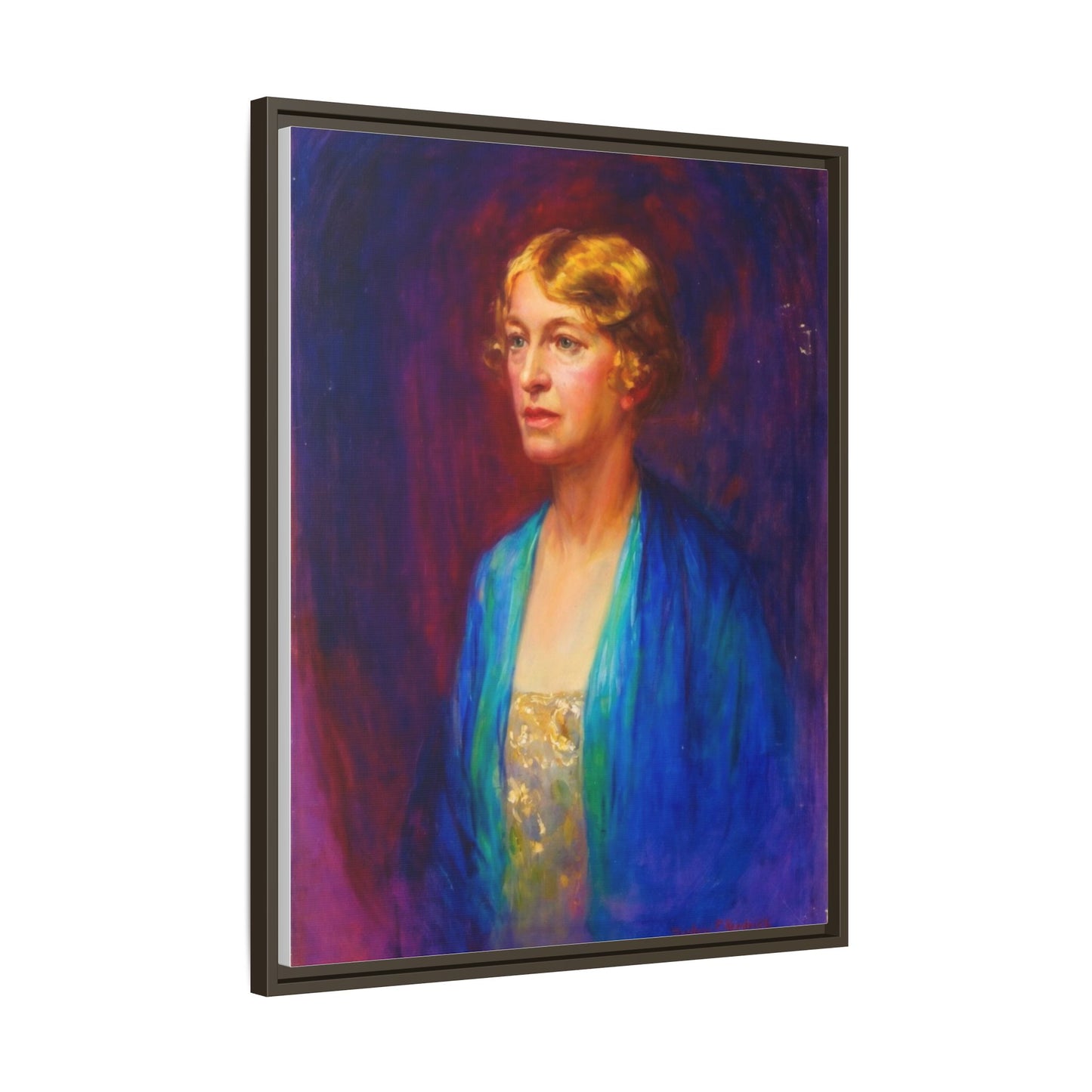 Matte Canvas Portrait , Framed (Multi-color)
