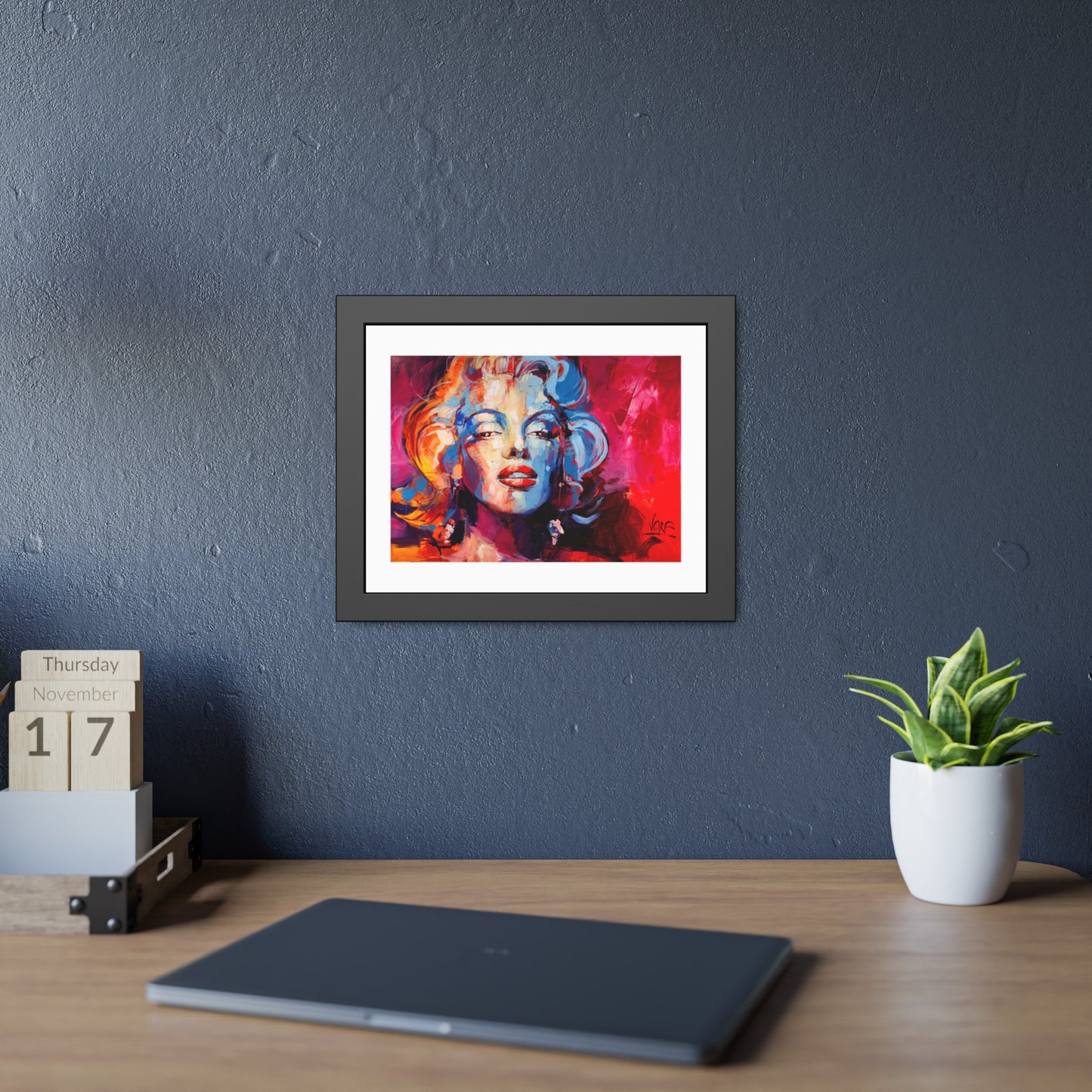 Marilyn Monroe attributed to Voke Framed Wall Art Print