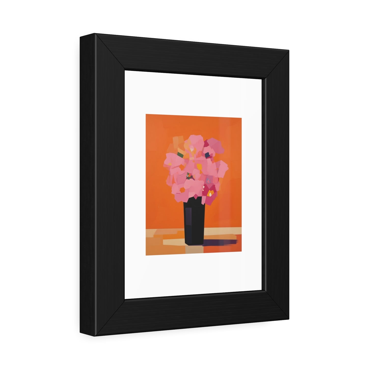 Floral Still Life Framed Poster — Pink Bouquet Art Print