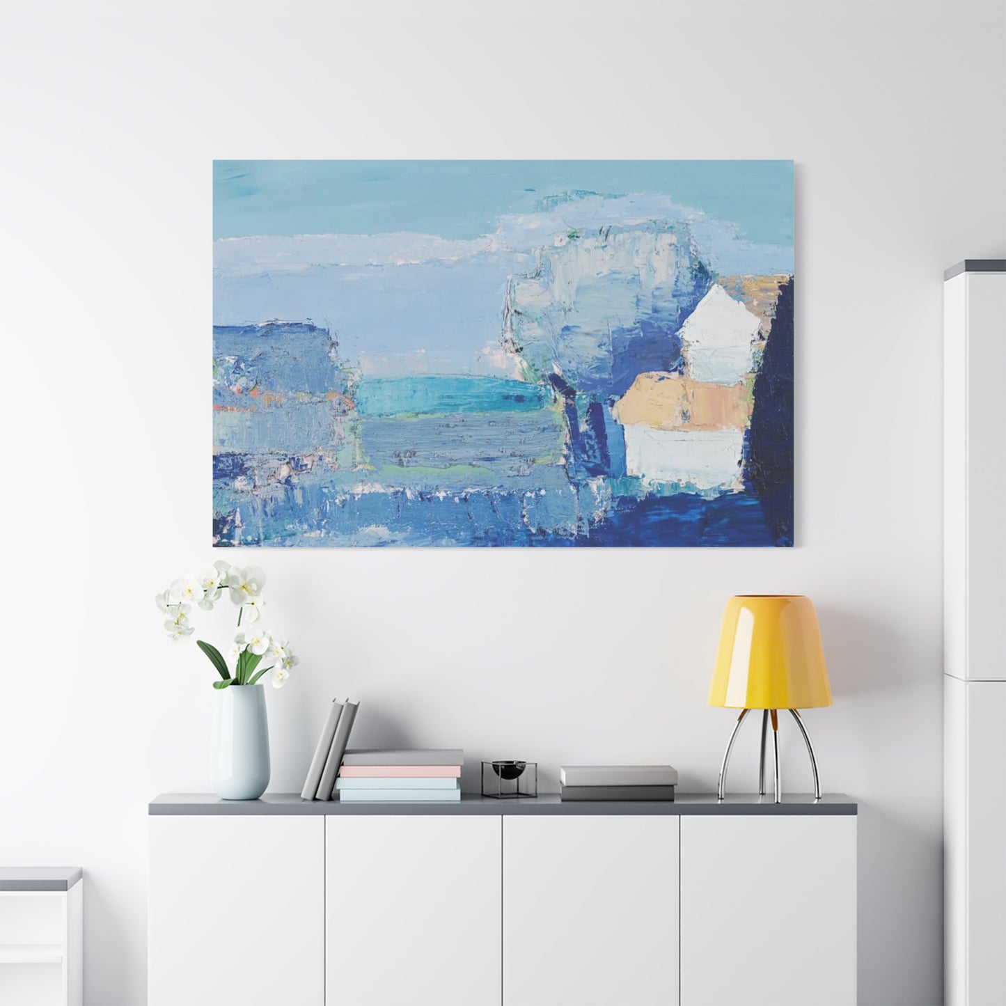 Paysage de Provence by Nicolas de Staël Matte Stretched Wall Art Print
