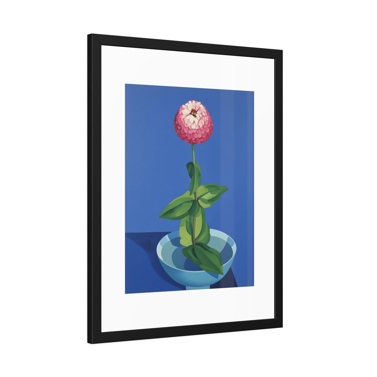 Framed Poster — Pink Bloom Still Life Wall Art