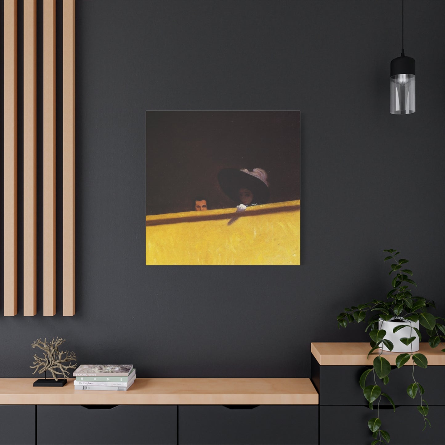 La loge de theatre by Félix Vallotton Matte Canvas Wall Art Print