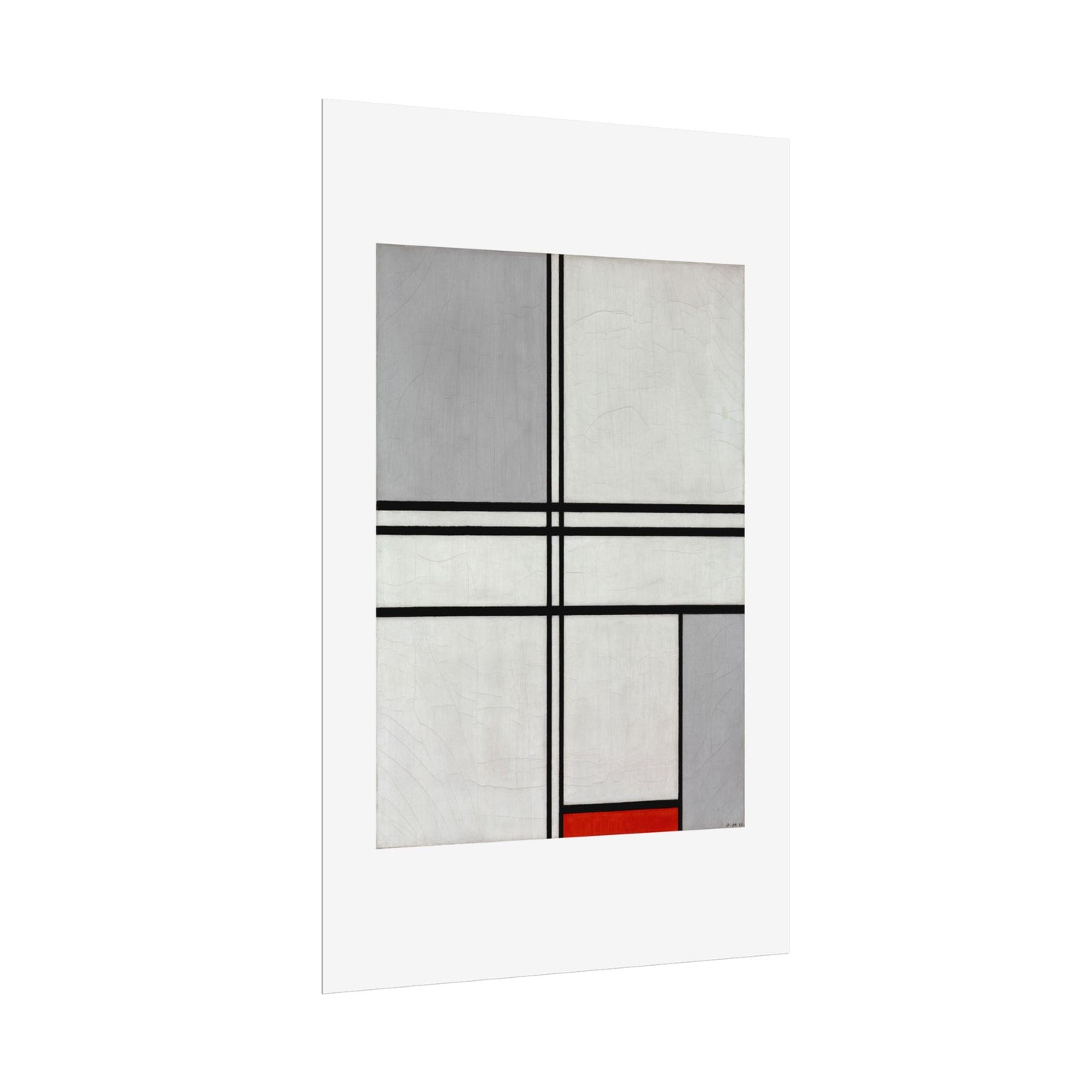 Composition (No. 1) by Piet Mondrian Abstract  Wall Art Print