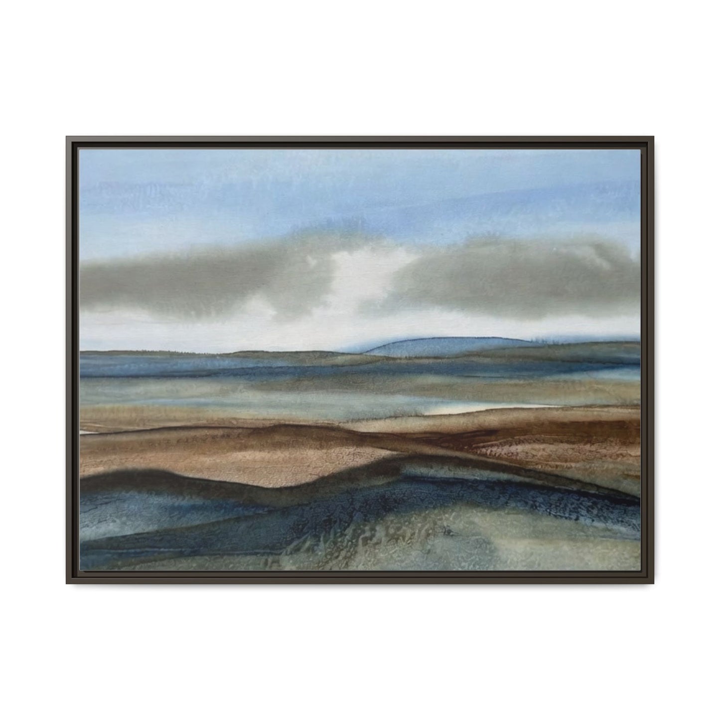 Matte Canvas Landscape, Framed (Multi-color)