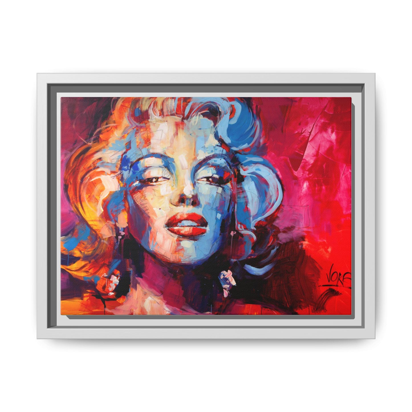 Marilyn Monroe attributed to Voke Matte Canvas Framed Wall Art