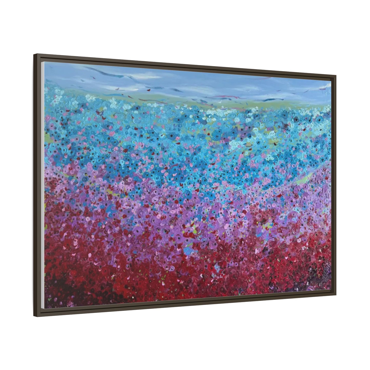 Bloom by Unknown Framed Matte Canvas Abstract Floral Field Wall Art