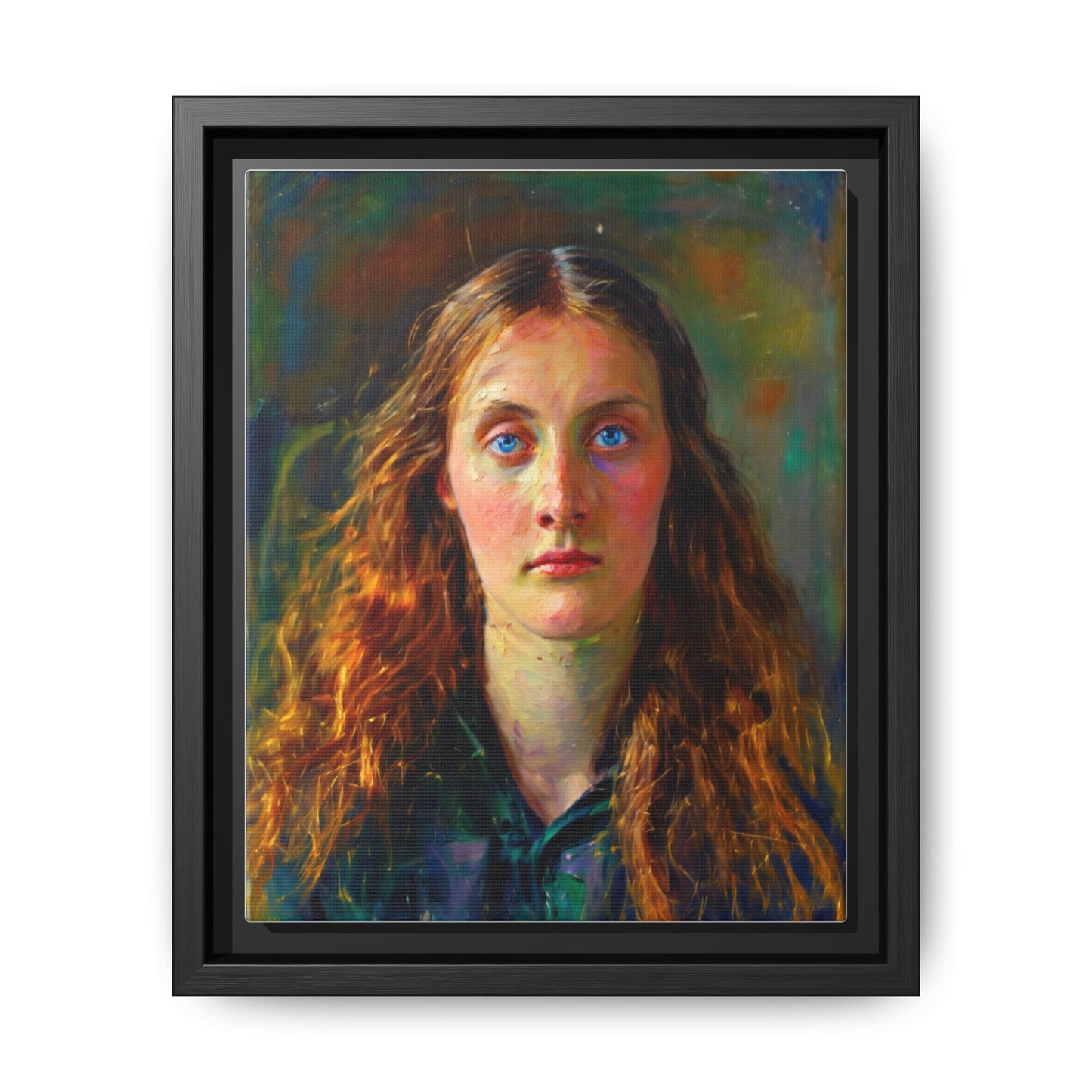 Framed Matte Canvas Print — Vintage Portrait Art