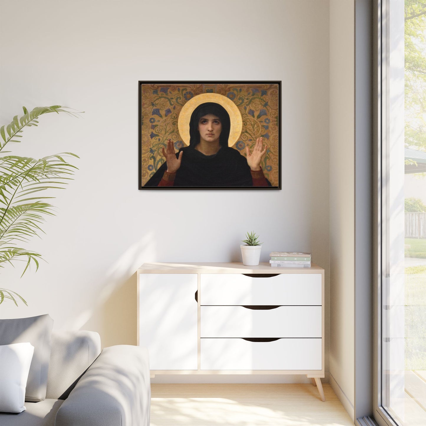 La Vierge consolatrice by William Adolphe Bouguereau Framed Matte Canvas Wall Art