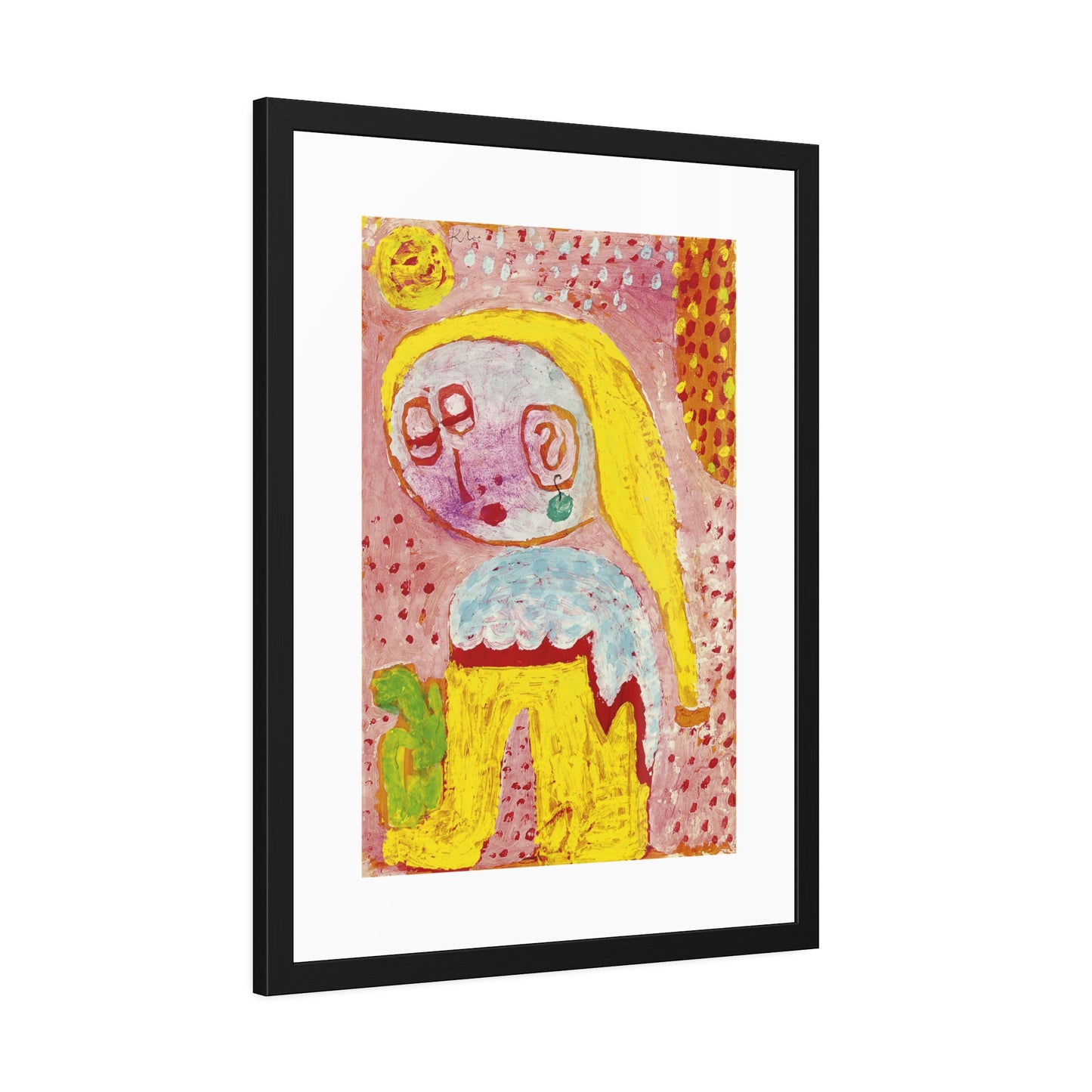 Magdalena vor der Bekehrung by Paul Klee Framed Abstract Wall Art Print