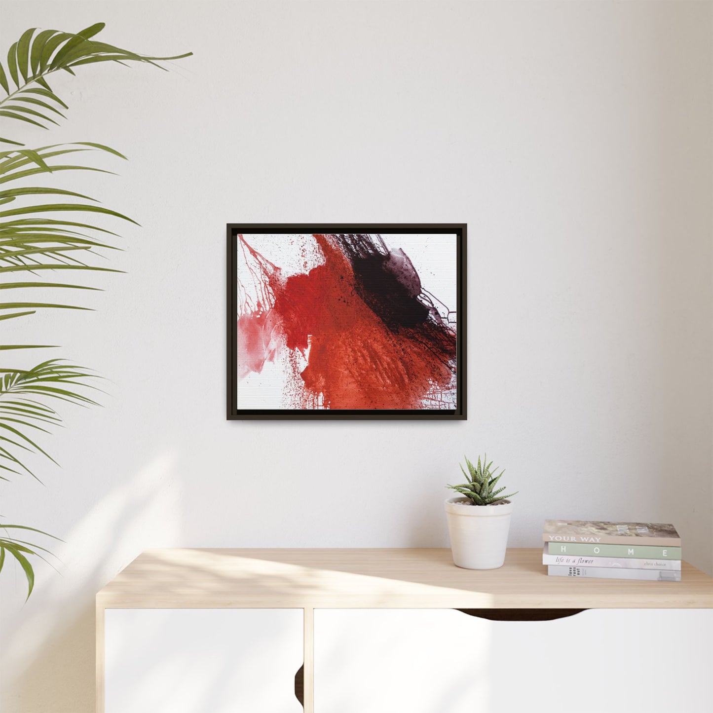 Flame by Natalija Miladinovic Matte Canvas Framed Wall Art