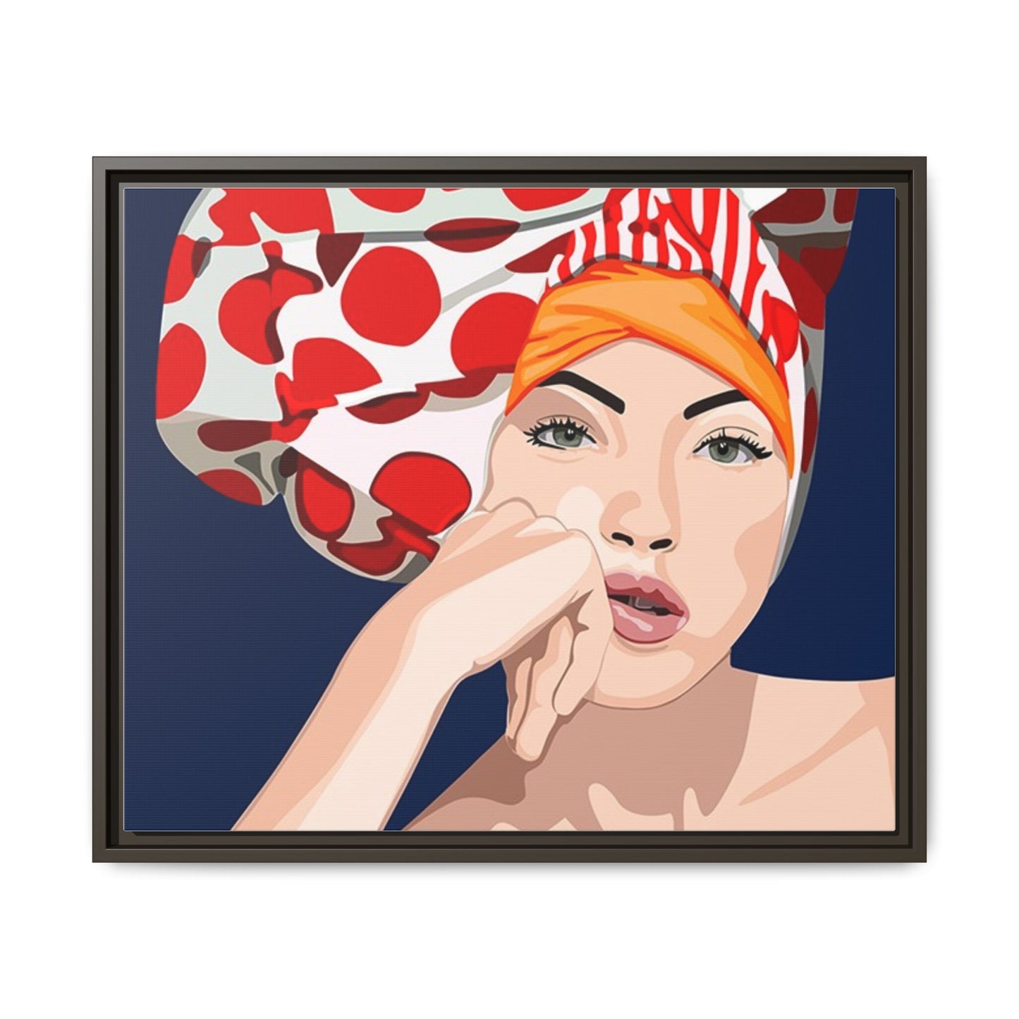 Vivid 20 by Orit Fuchs Pop Art Matte Canvas Framed Wall Art Print