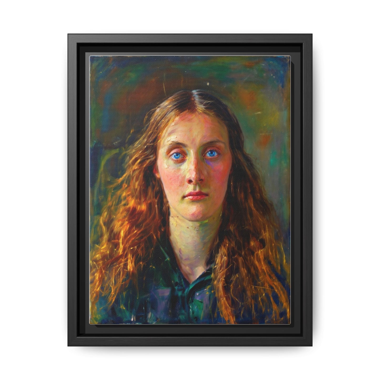 Framed Matte Canvas Print — Vintage Portrait Art