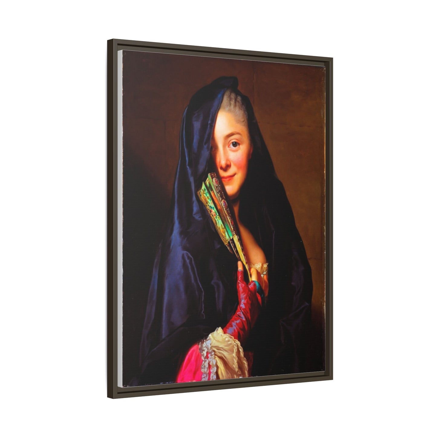 Framed Matte Canvas Wall Art — Classical Portrait Print