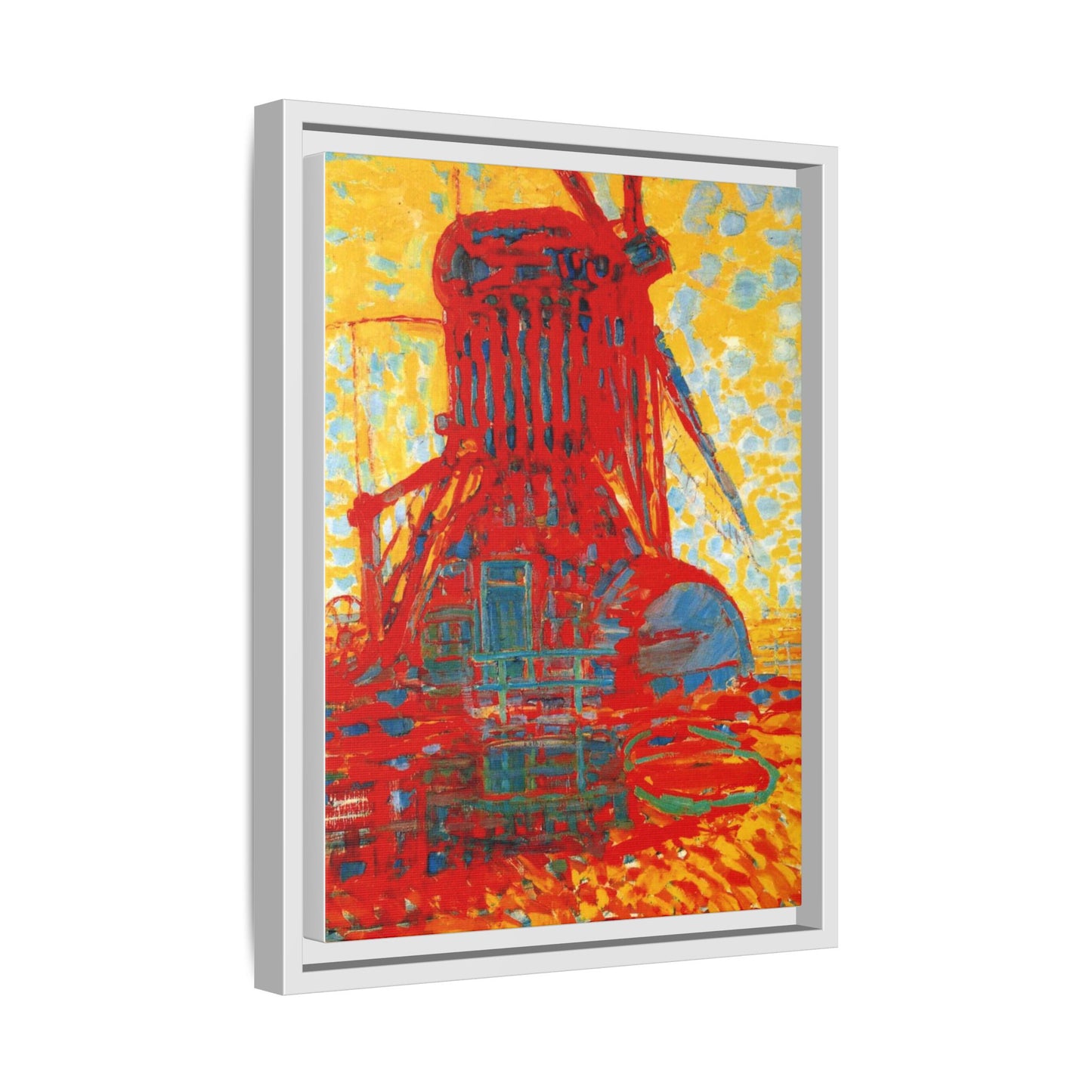 Mill by Sunlight by Piet Mondrian Matte Framed Canvas Wall Art Print