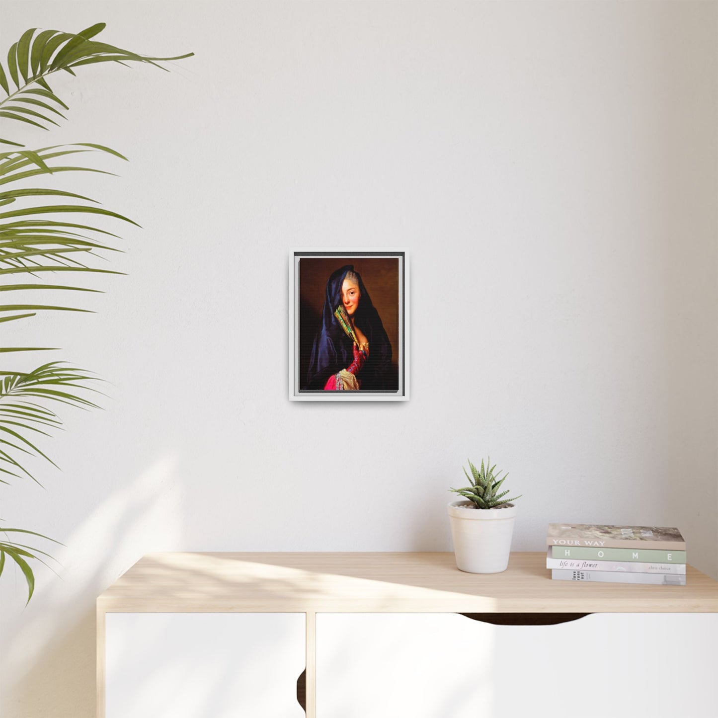 Framed Matte Canvas Wall Art — Classical Portrait Print
