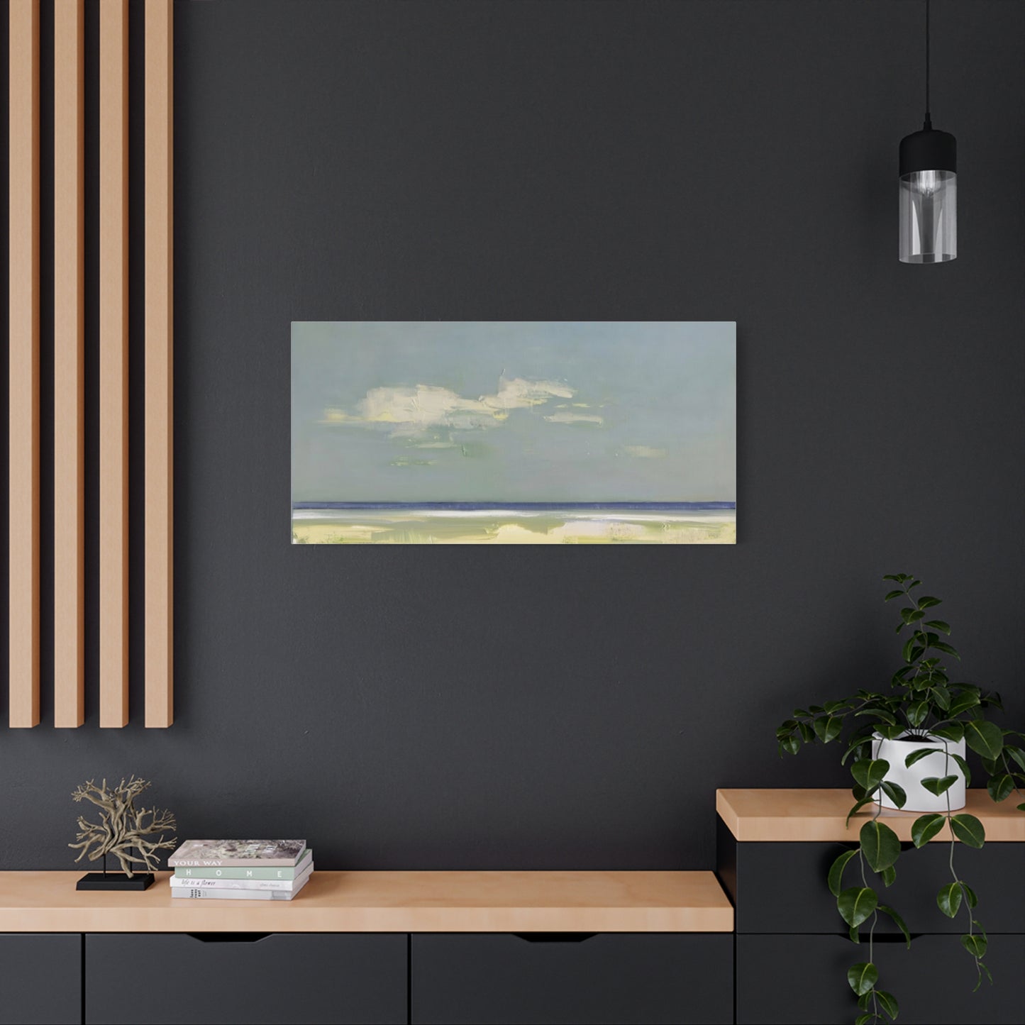 Coastal Breeze Abstract Canvas - Matte Stretched Wall Art