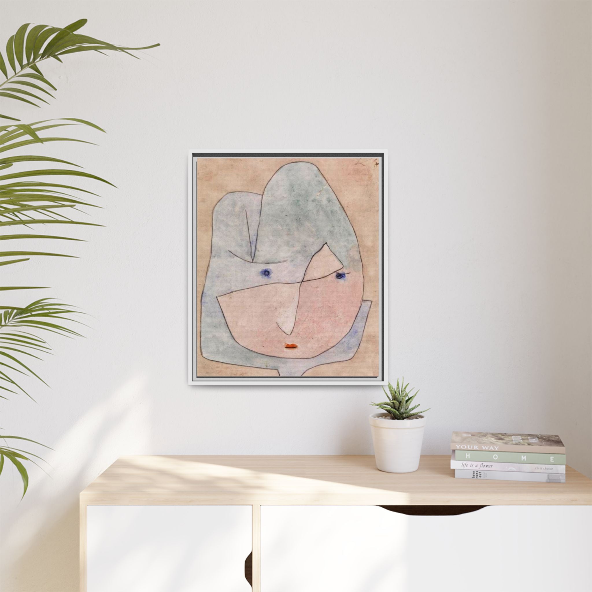 This Bloom is About to Wither by Paul Klee  Framed Matte Canvas Wall Art Print