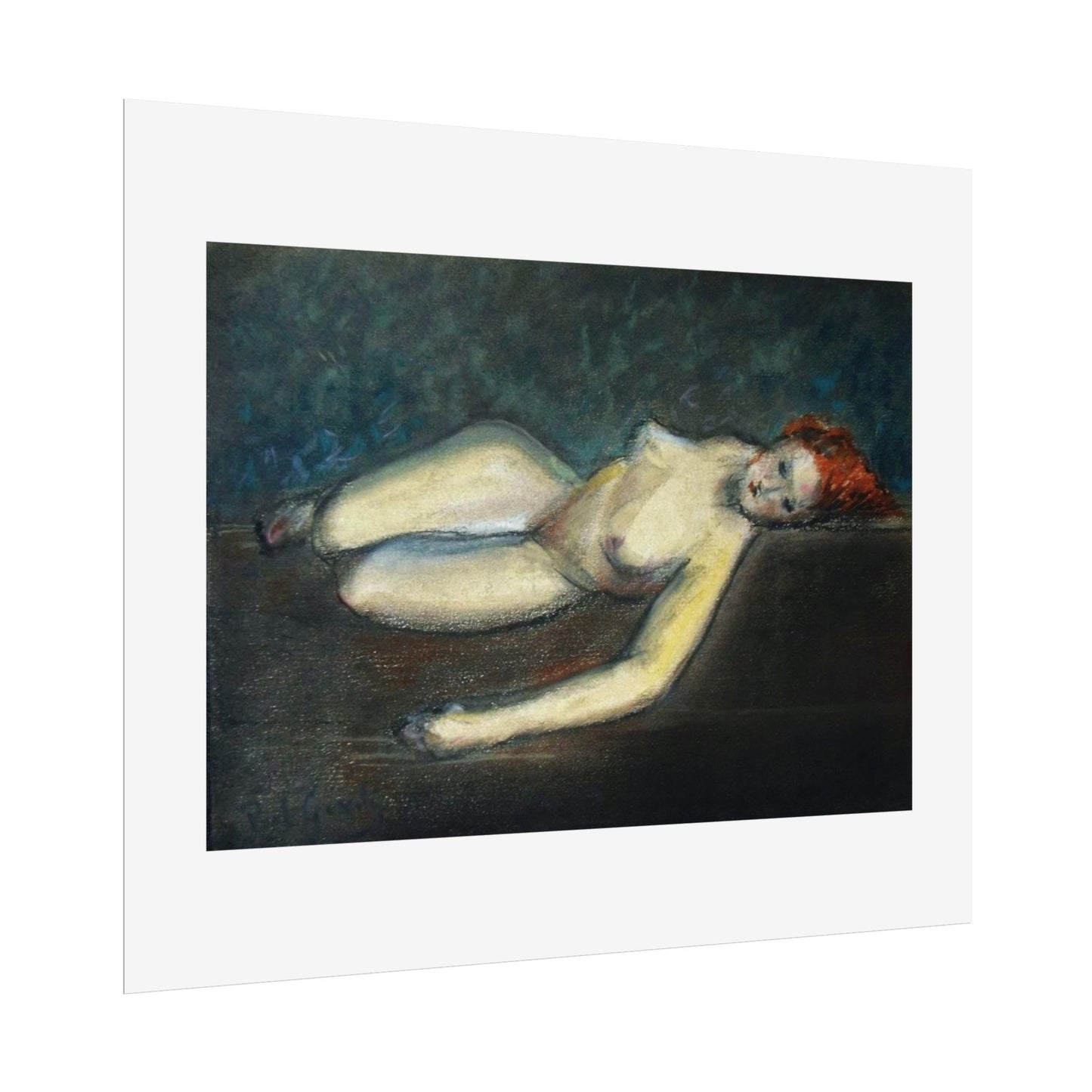 Lying nude by Paul Gosselin Wall Art Poster