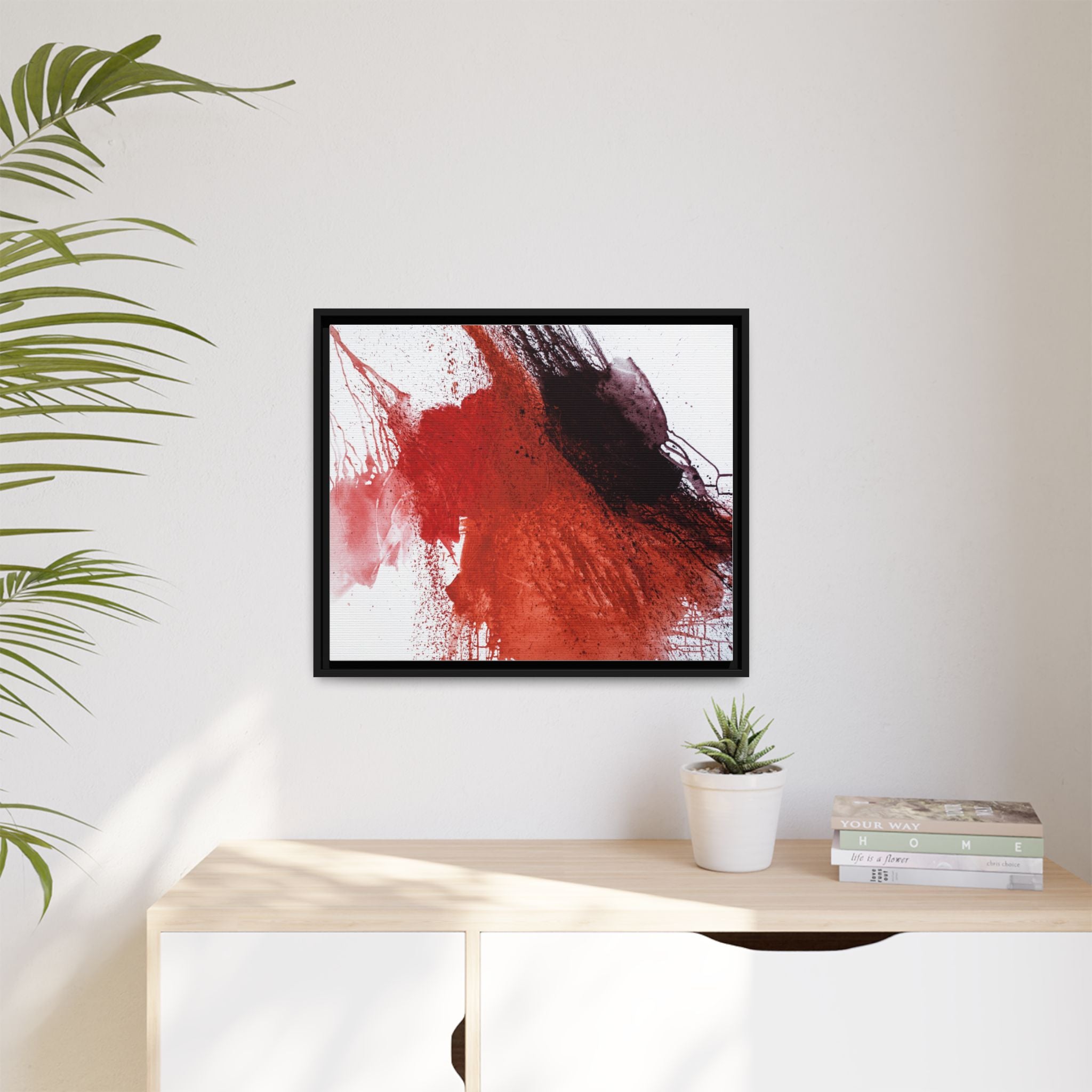 Flame by Natalija Miladinovic Matte Canvas Framed Wall Art