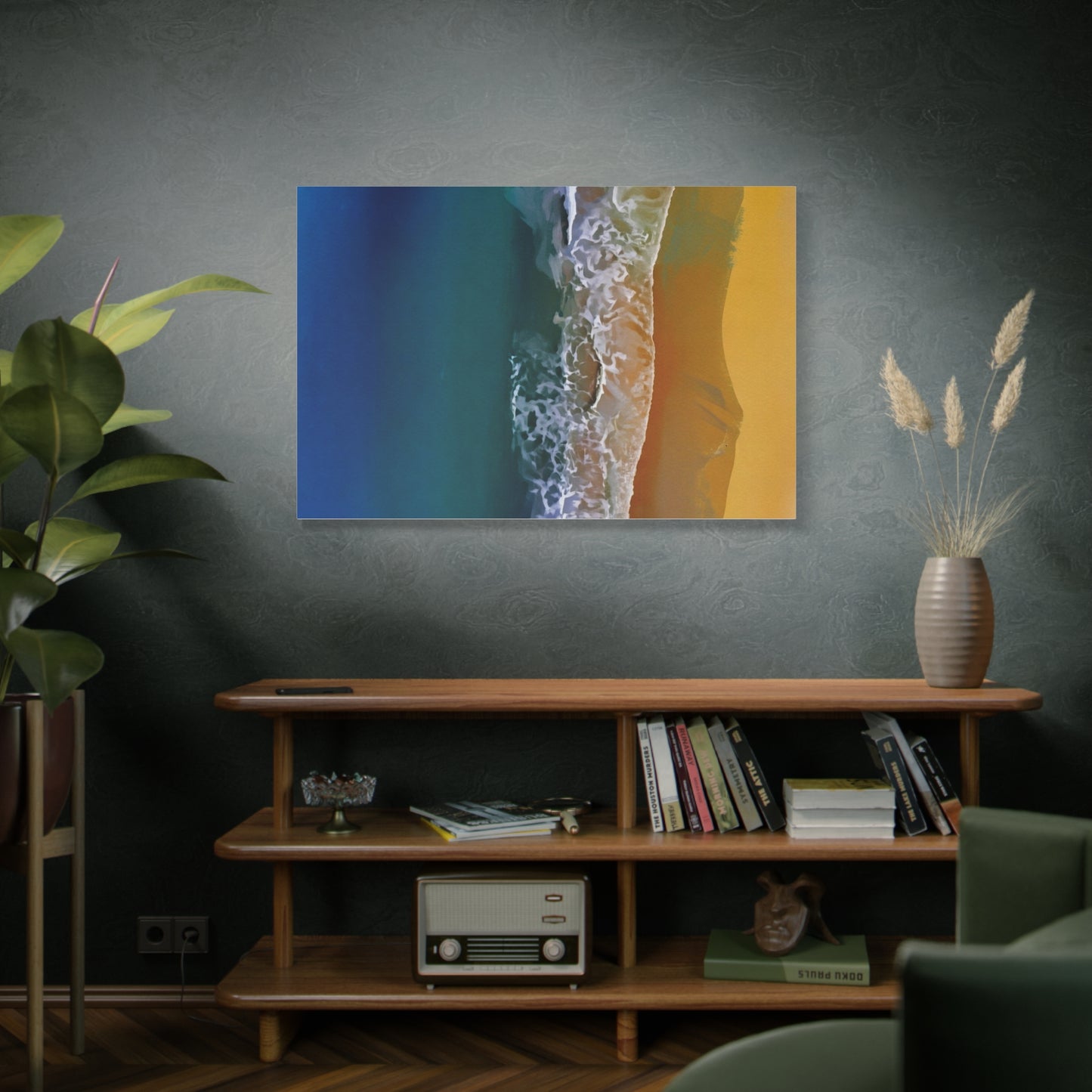 Coastal Waves Matte Canvas Print — Ocean Beach Wall Art