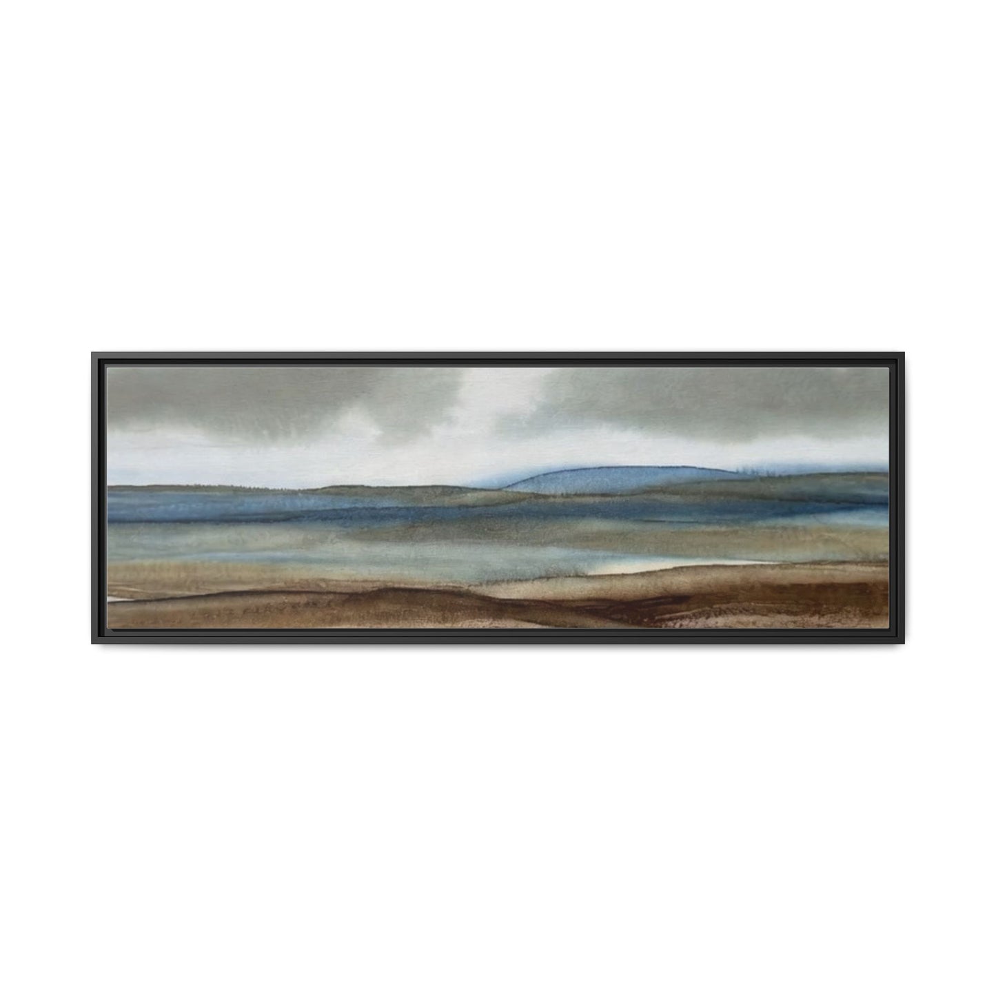 Matte Canvas Landscape, Framed (Multi-color)