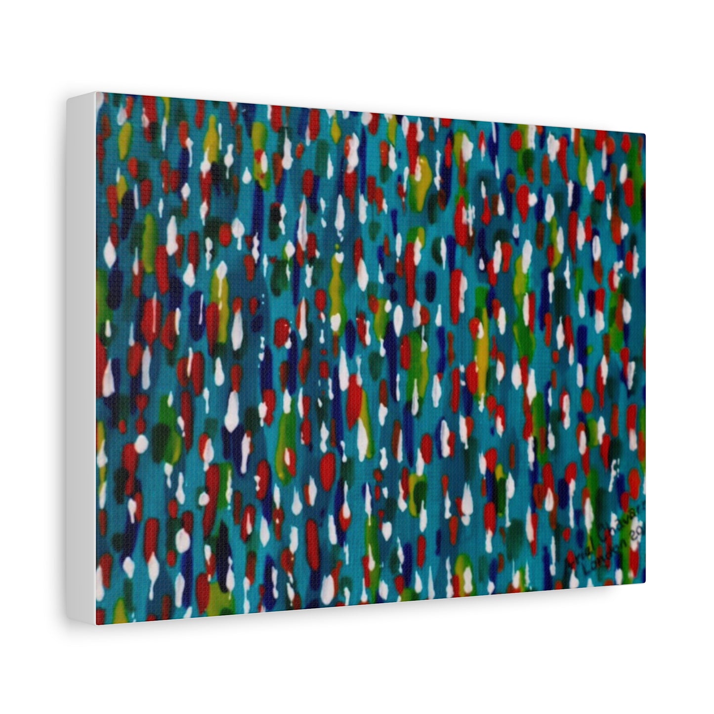 Colours Of The Soul Reflecting On Water by Ariel Chavarro Avila Matte Canvas Wall Art