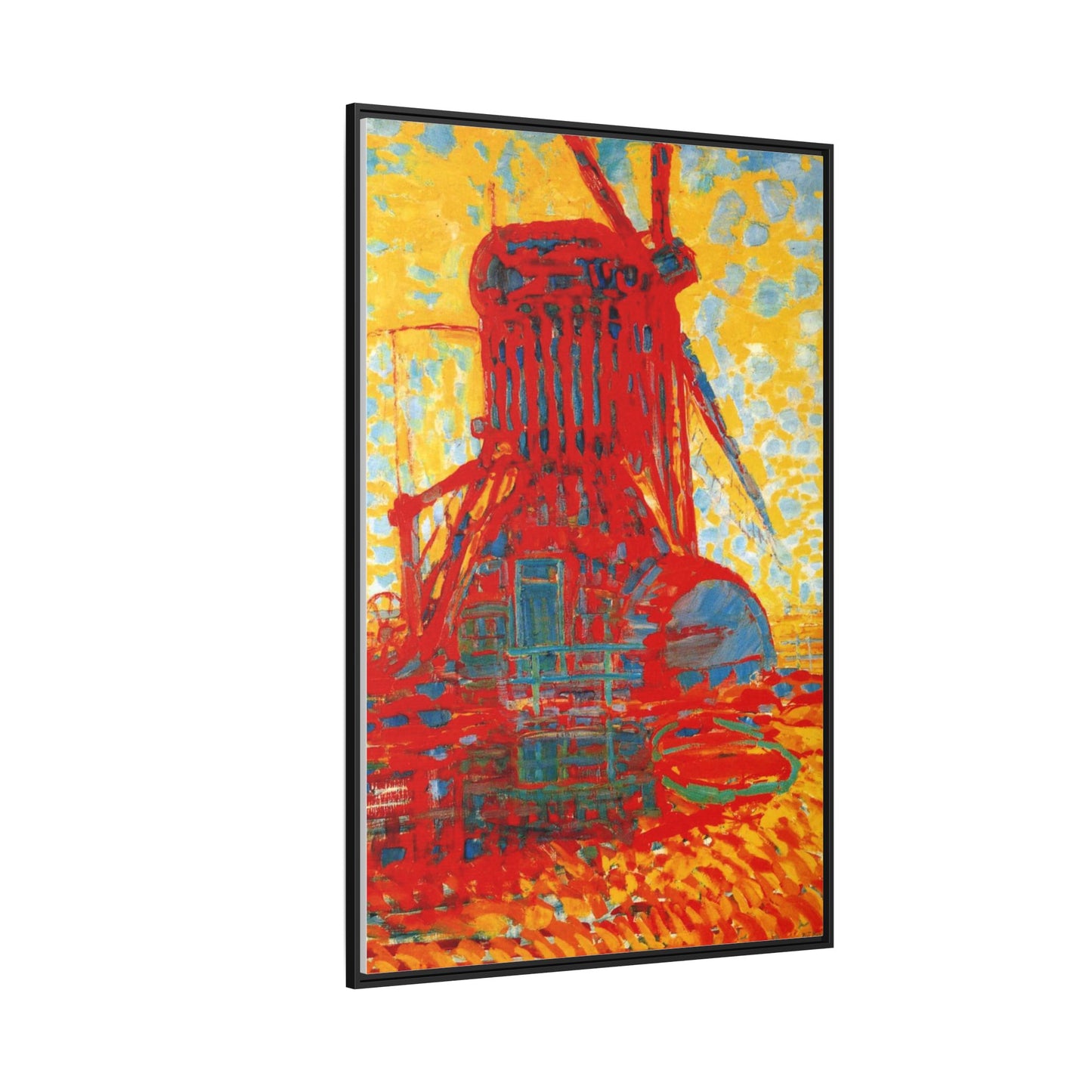 Mill by Sunlight by Piet Mondrian Matte Framed Canvas Wall Art Print