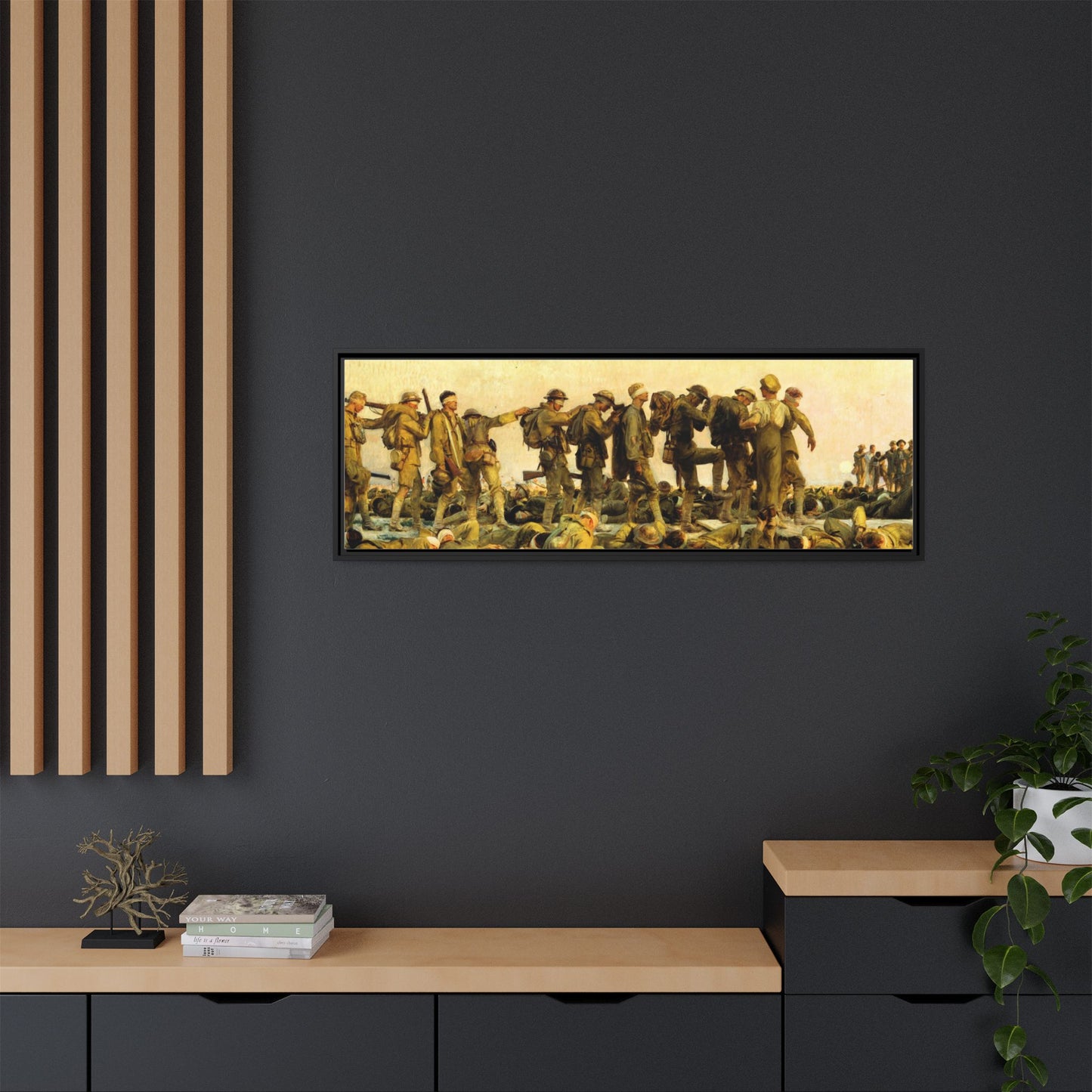 Gassed by John Singer Sargent (RA) Framed Matte Canvas Print