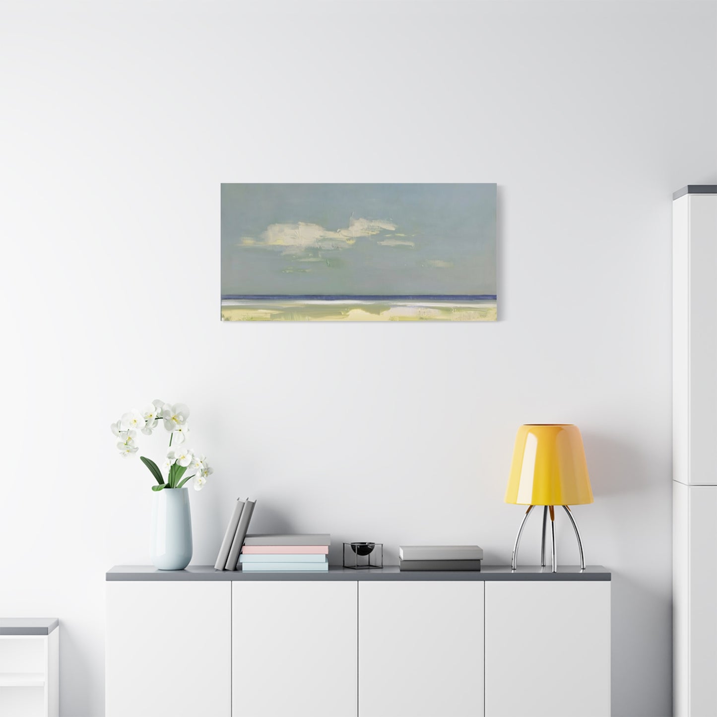Coastal Breeze Abstract Canvas - Matte Stretched Wall Art