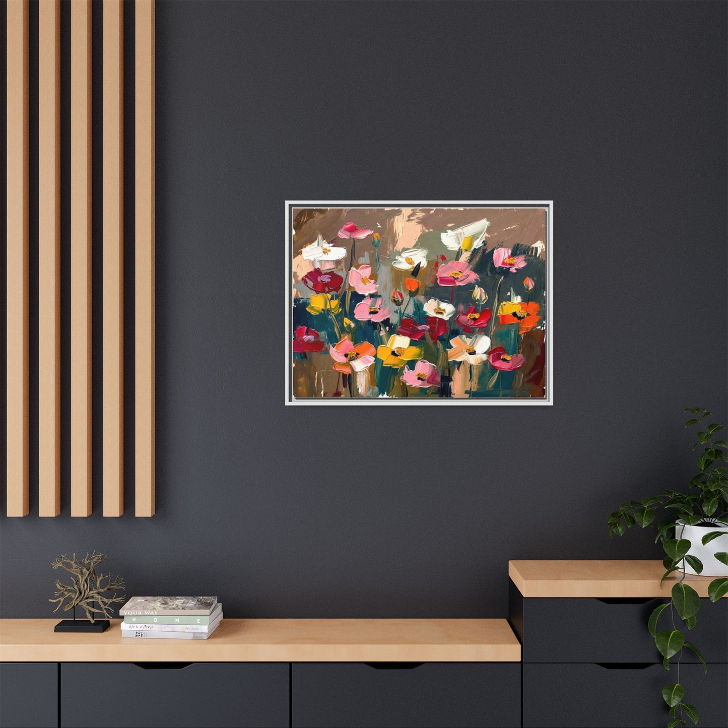 Matte Canvas, Framed (Multi-color)