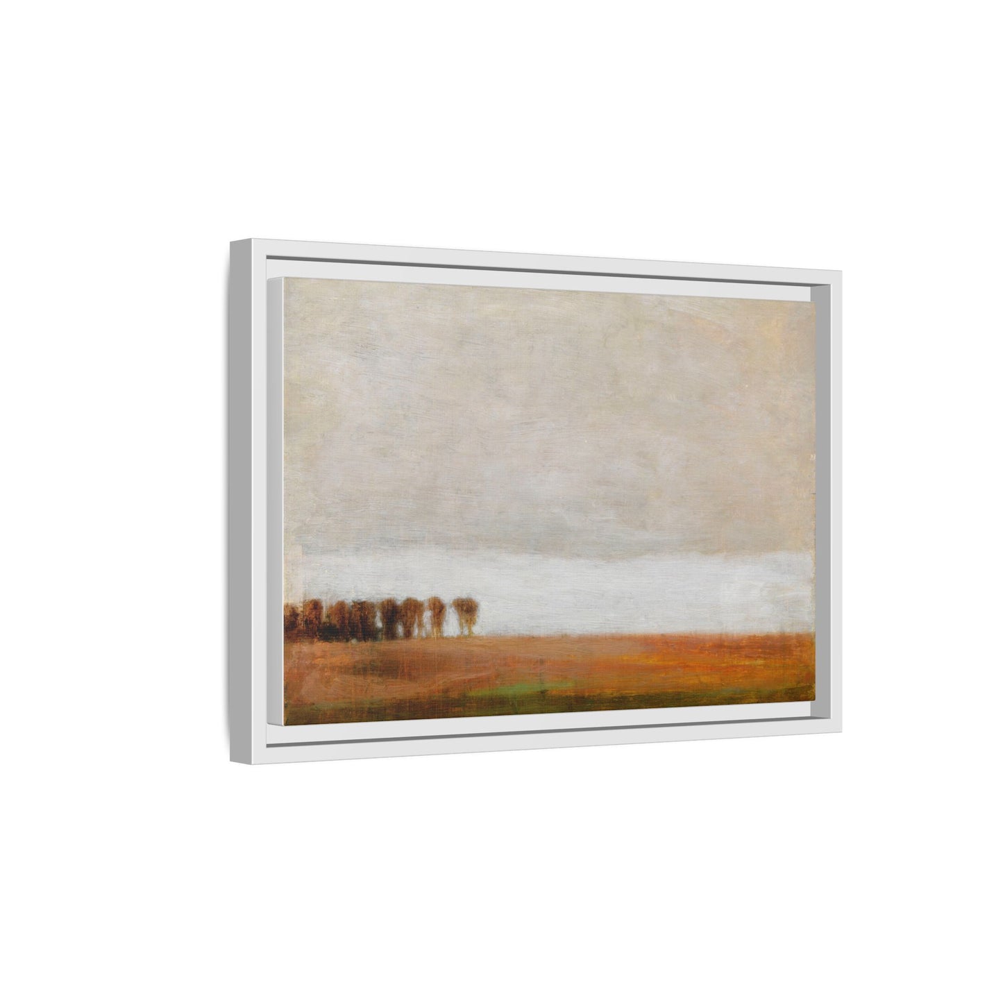View of Jaegersborg Allé, North of Copenhagen by Vilhelm Hammershøi Framed Matte Canvas Wall Art Print