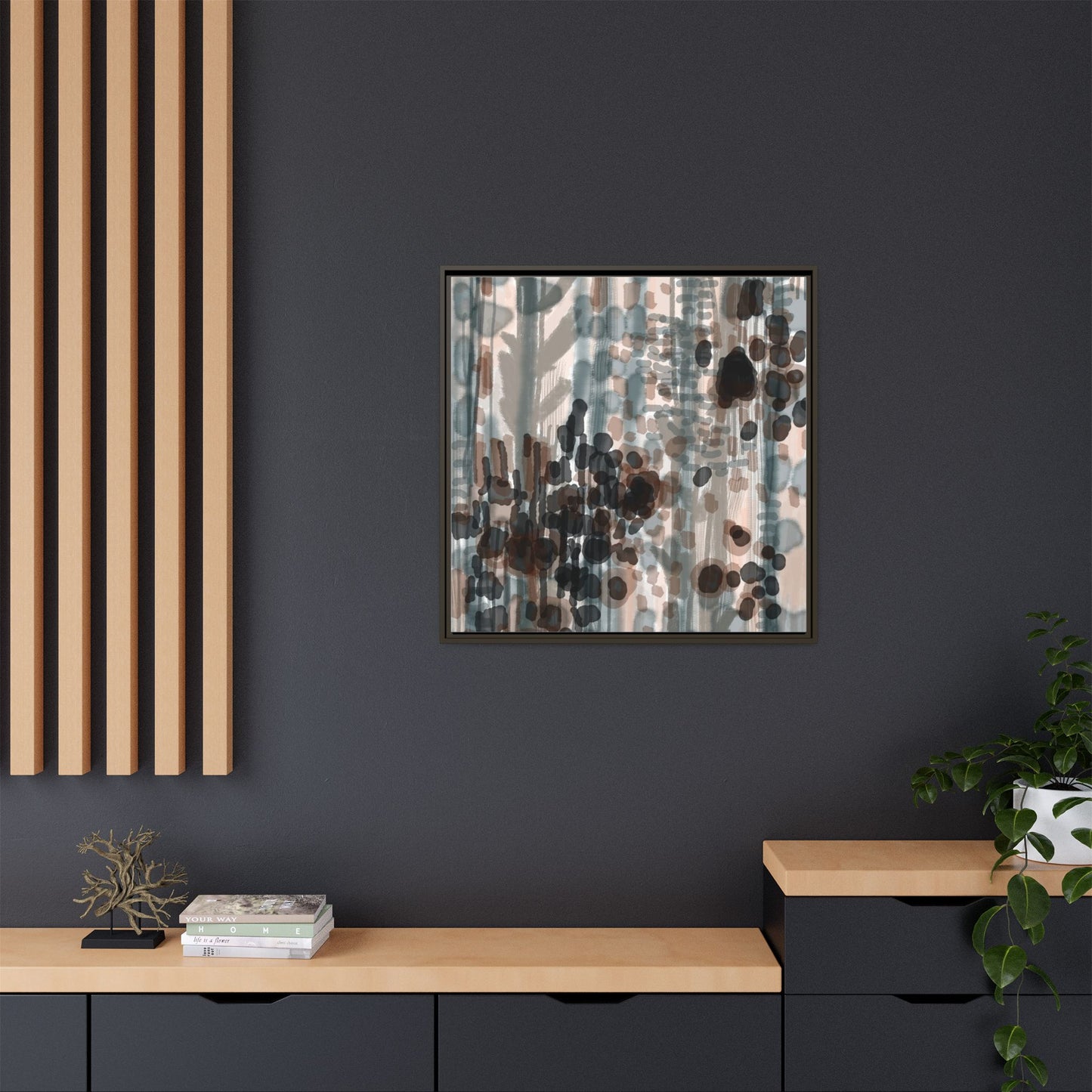 Vleken by an unknown artist Framed Canvas Art