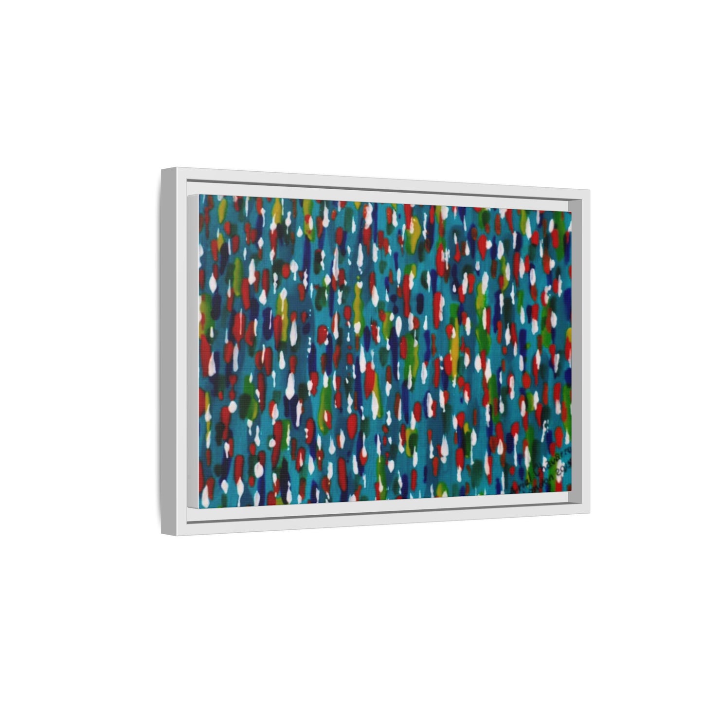 Colours Of The Soul Reflecting On Water by Ariel Chavarro Avila Matte Canvas Framed Art