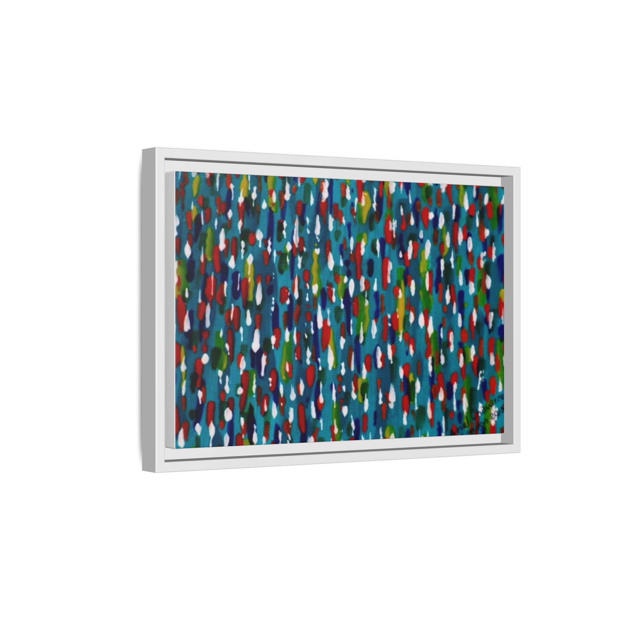 Colours Of The Soul Reflecting On Water by Ariel Chavarro Avila Matte Canvas Framed Art