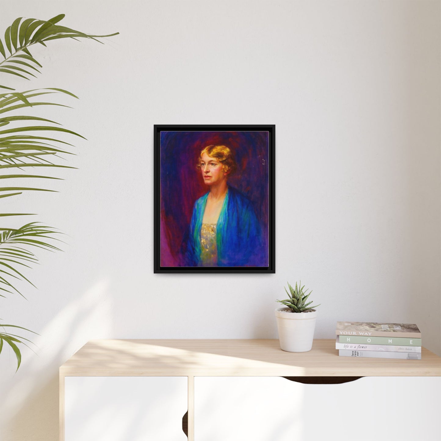 Matte Canvas Portrait , Framed (Multi-color)