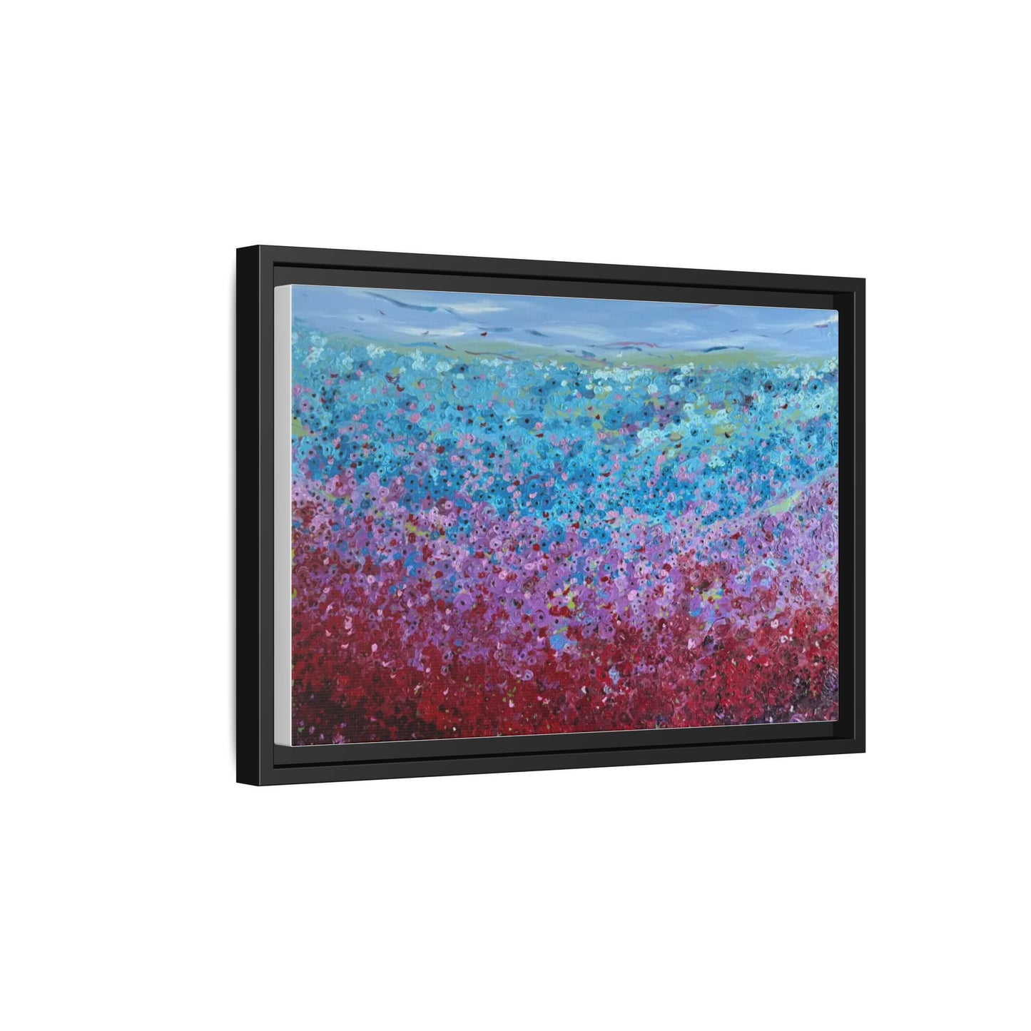 Bloom by Unknown Framed Matte Canvas Abstract Floral Field Wall Art