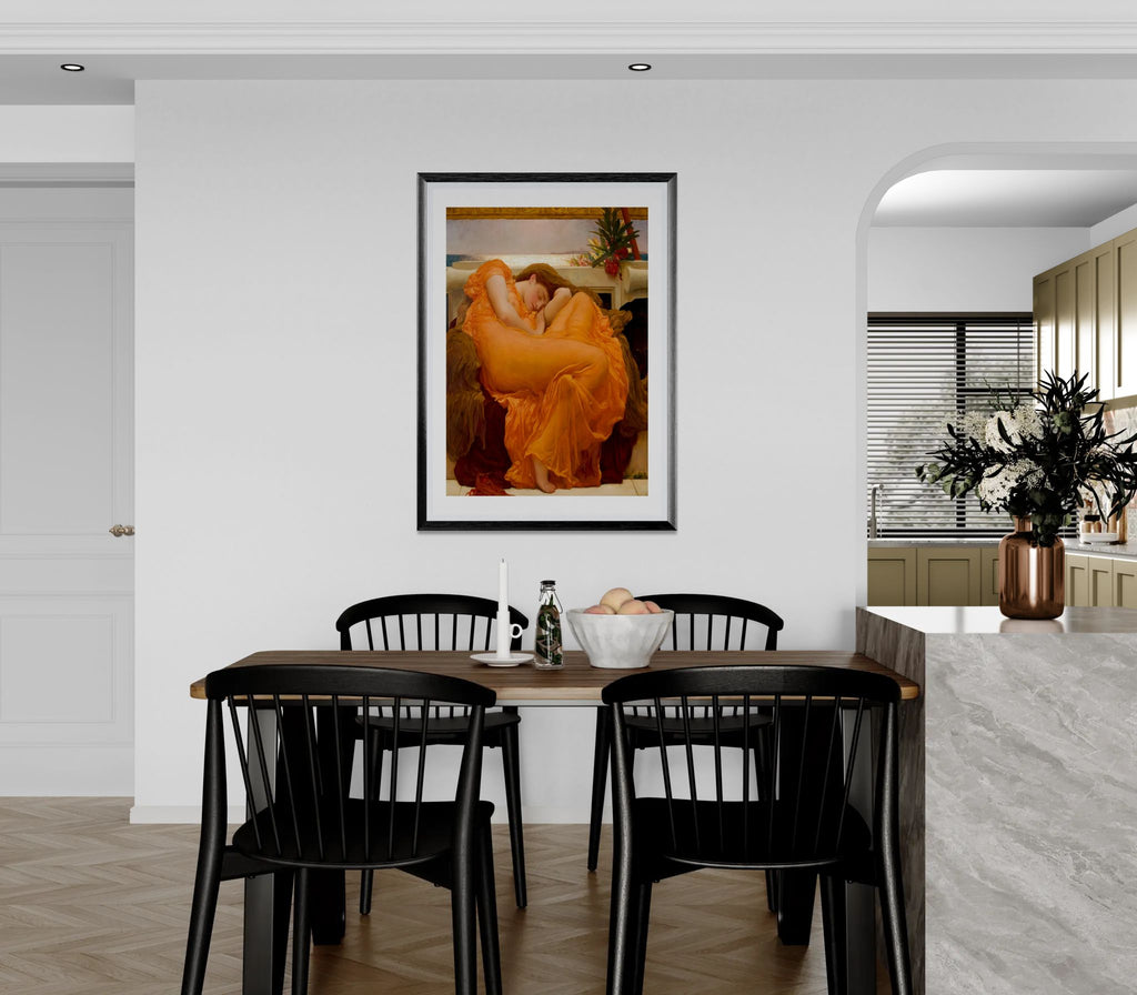 Flaming June by Lord Frederic Leighton Wall Art Print